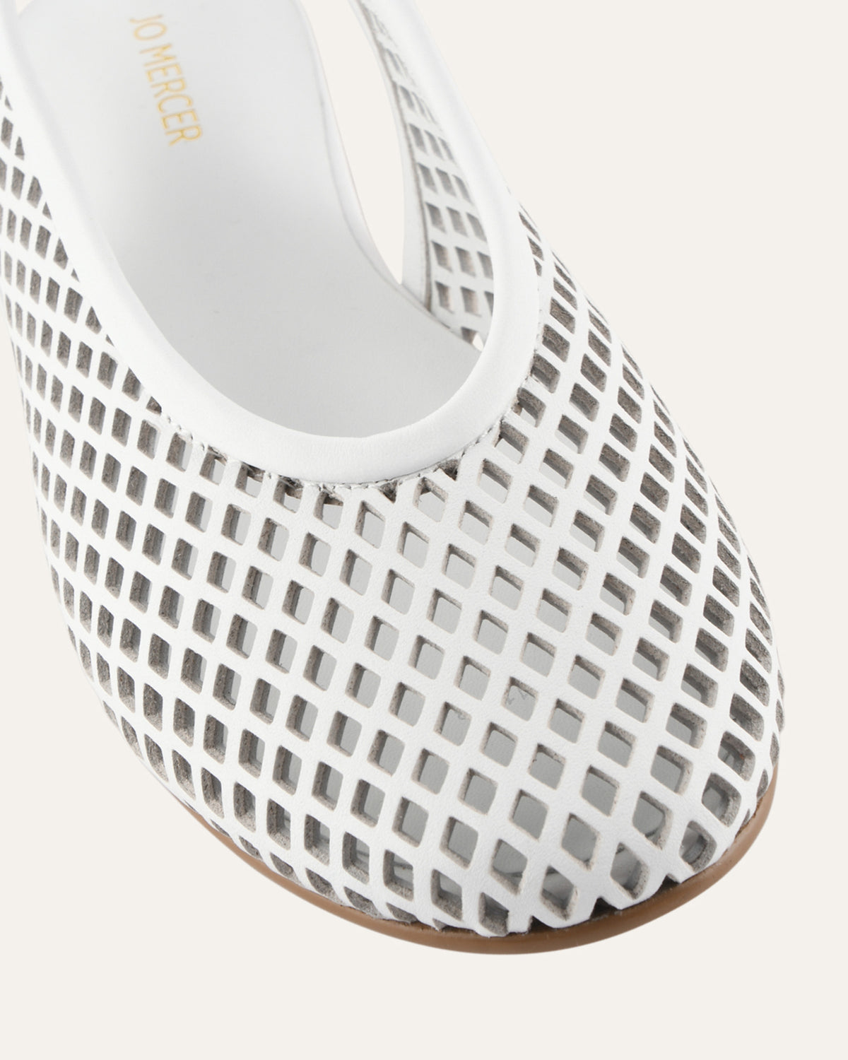 GINKO CASUAL FLATS WHITE LEATHER