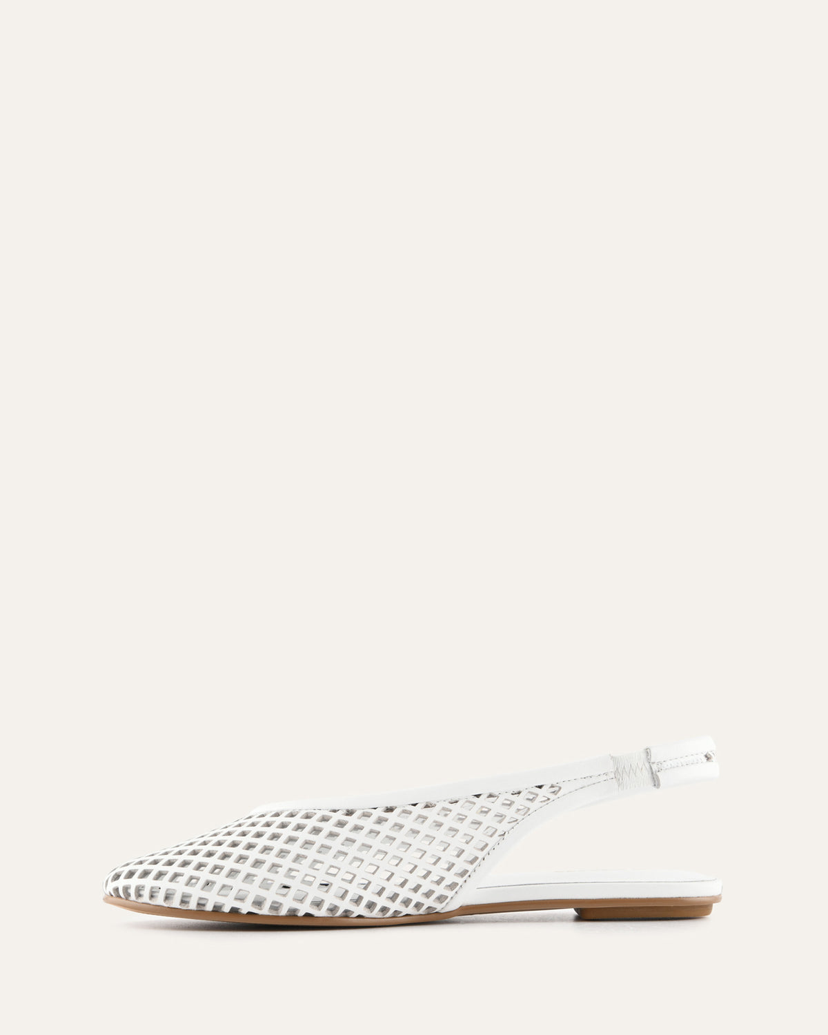 GINKO CASUAL FLATS WHITE LEATHER