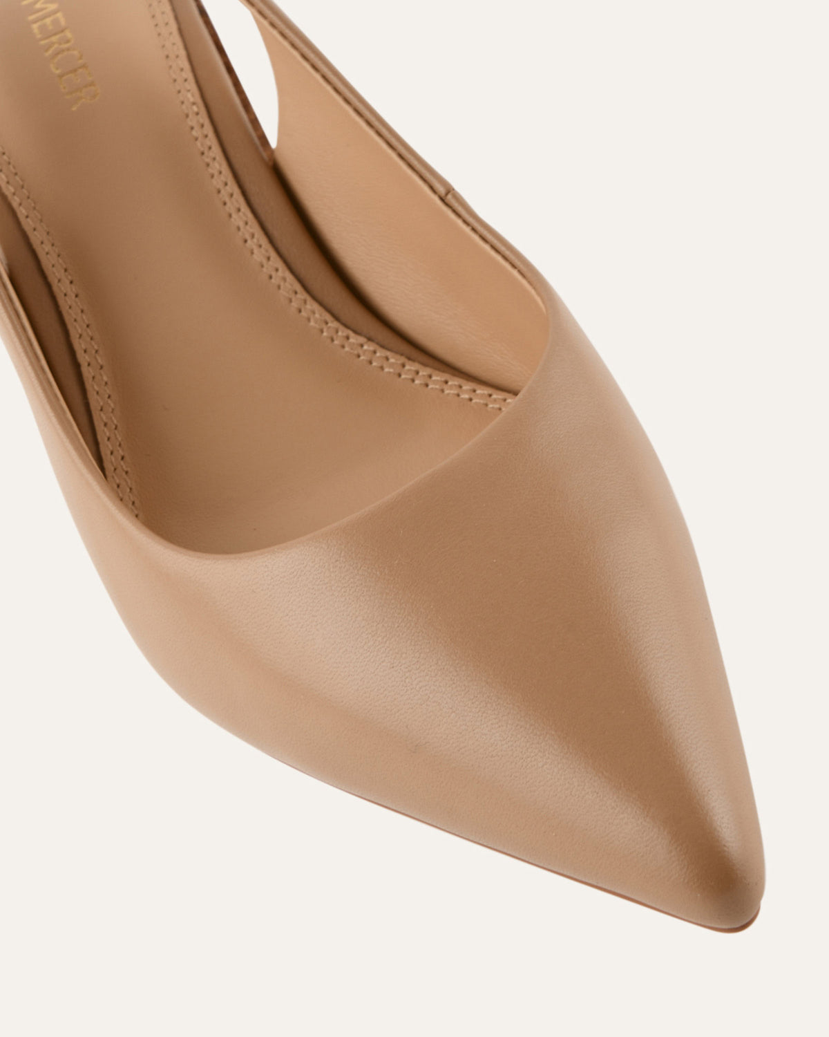 GLIDE MID HEELS TAN LEATHER