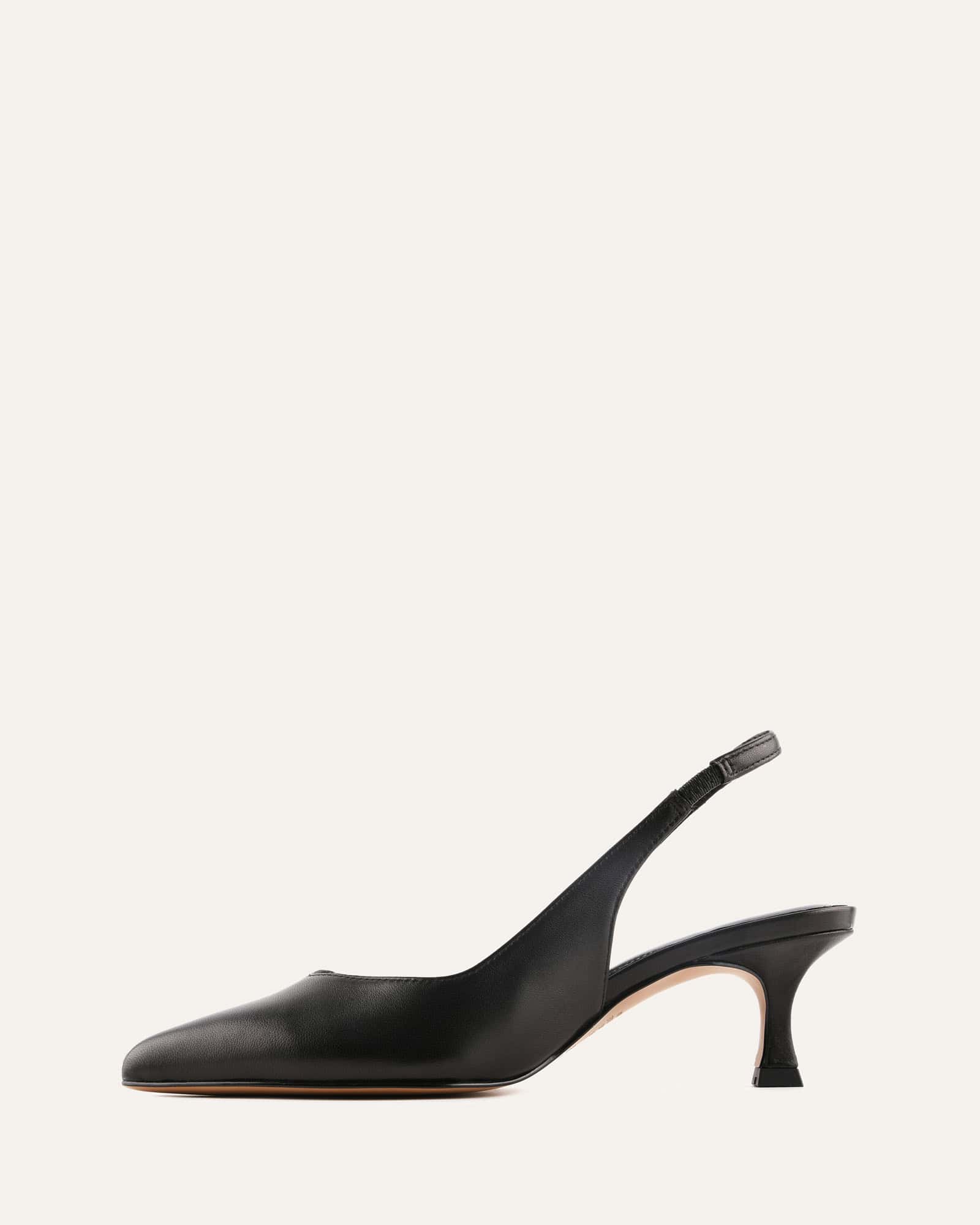 GRACIE LOW HEELS BLACK LEATHER image