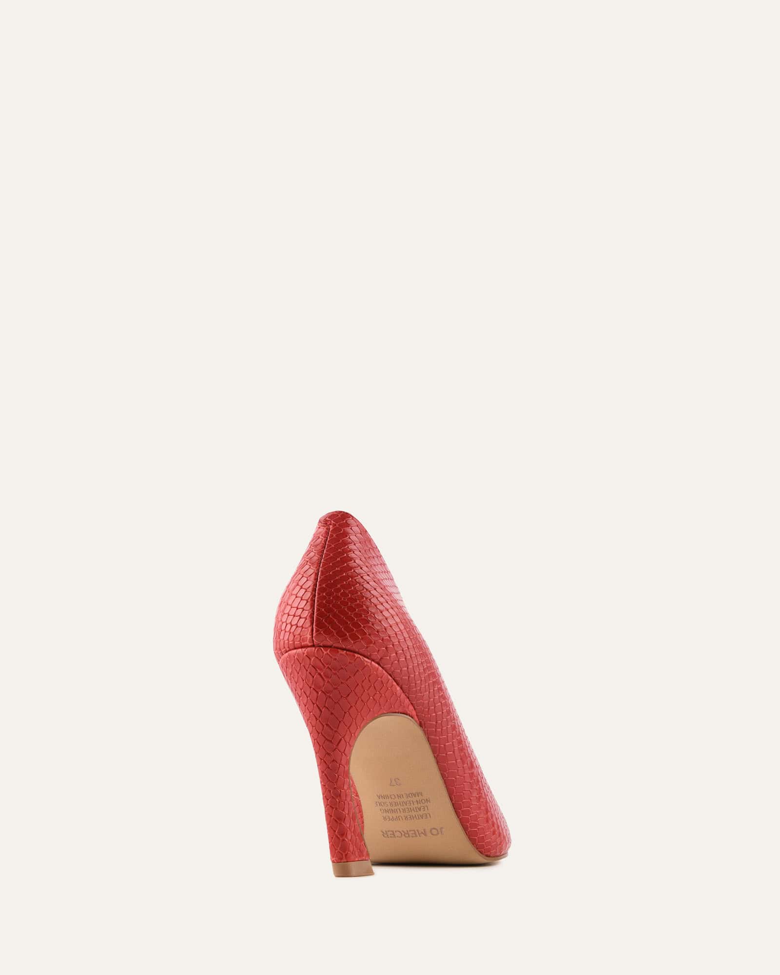 GRANGER HIGH HEELS CHILLI SNAKE PRINT LEATHER image