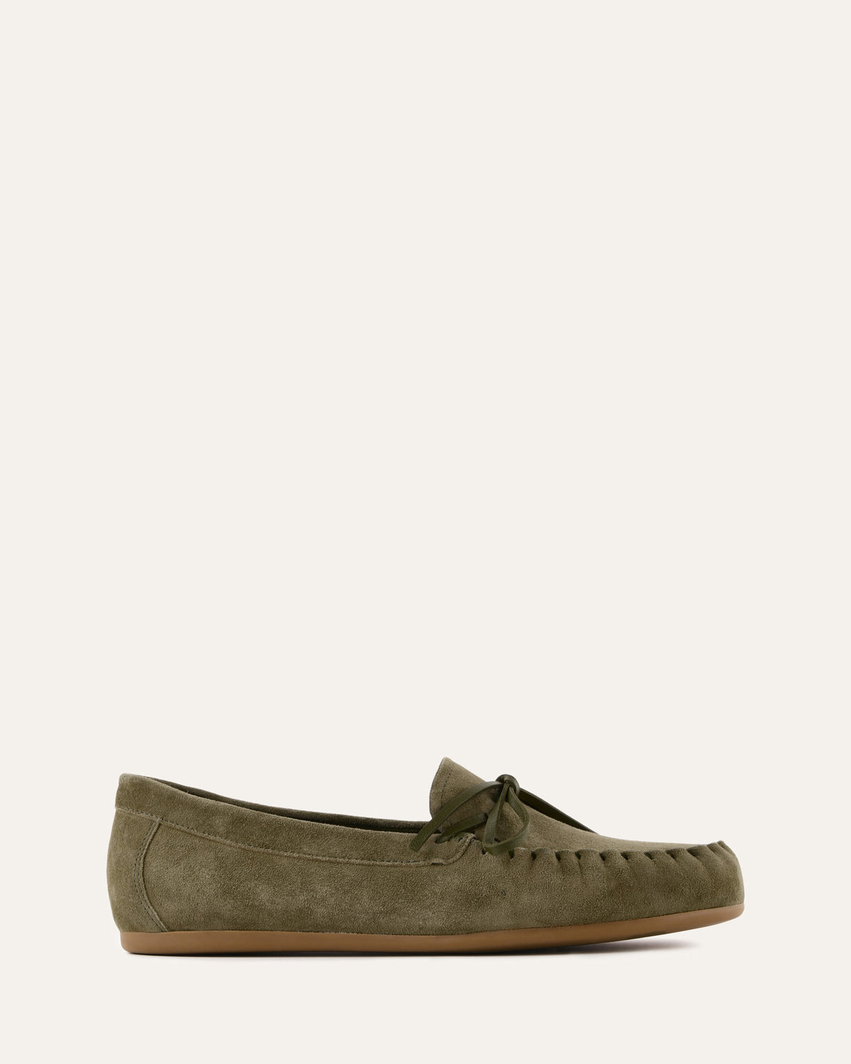 GRIFFIN LOAFERS OLIVE SUEDE