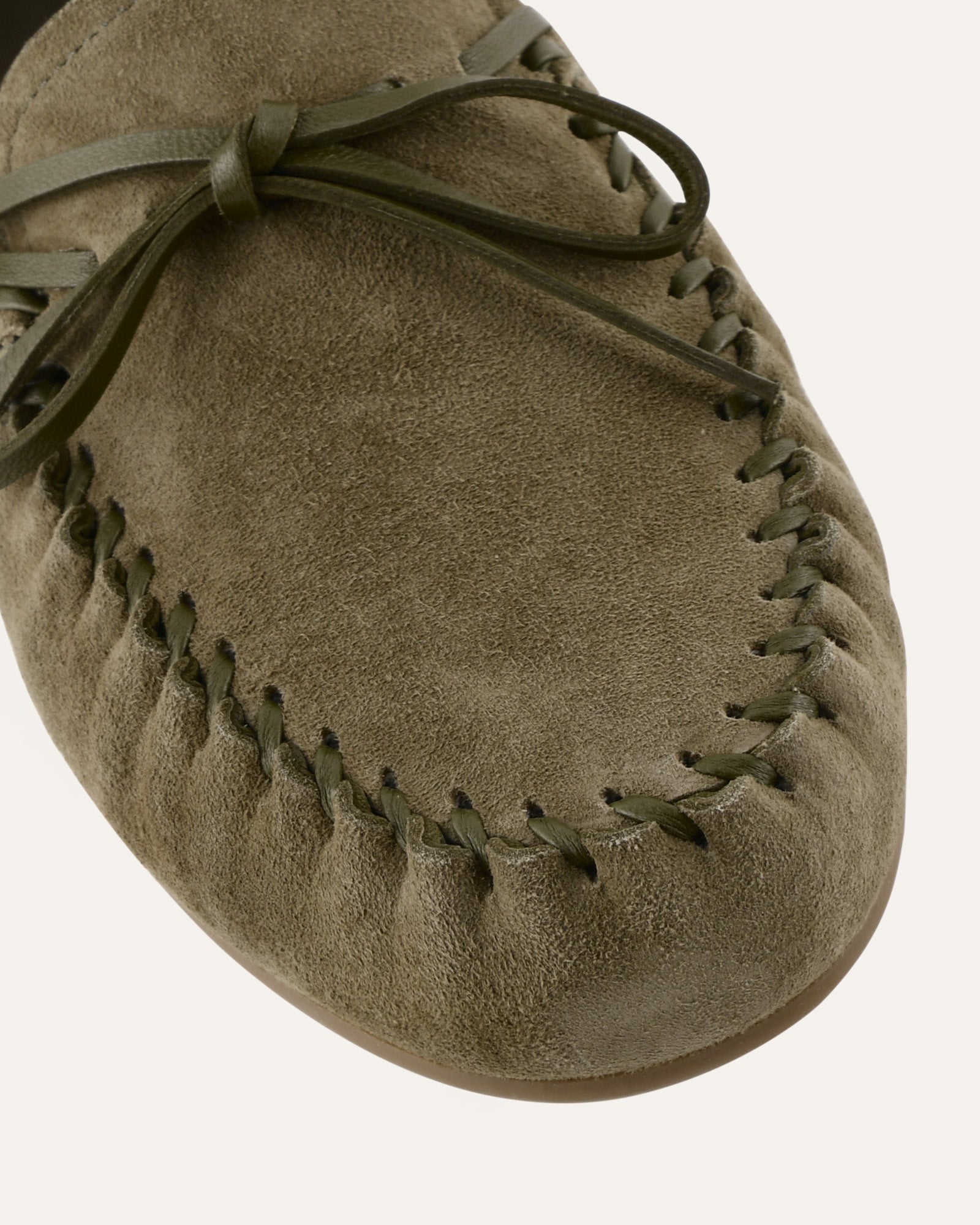 GRIFFIN LOAFERS OLIVE SUEDE image