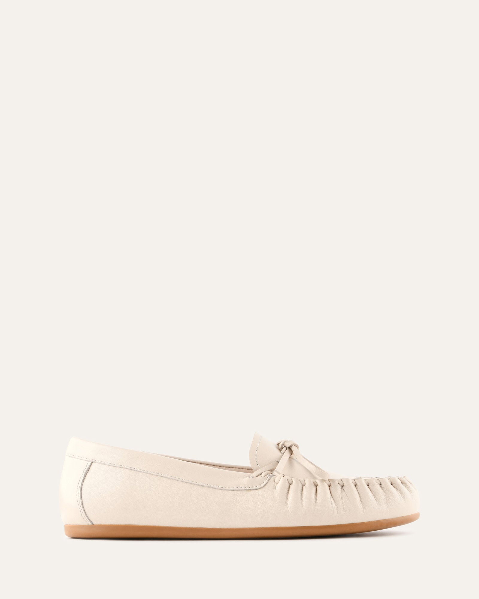 GRIFFIN LOAFERS OFF WHITE LEATHER image