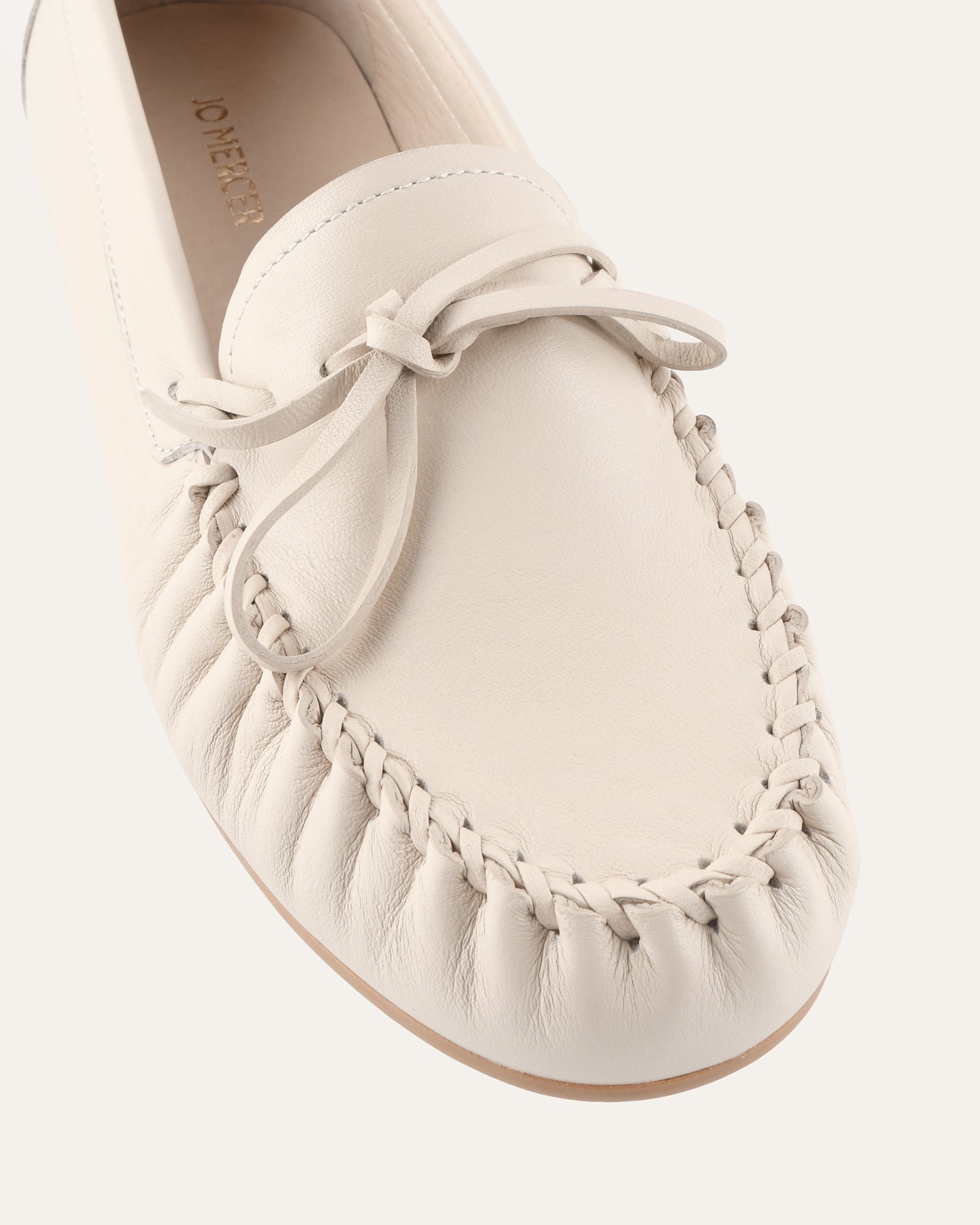 GRIFFIN LOAFERS OFF WHITE LEATHER image