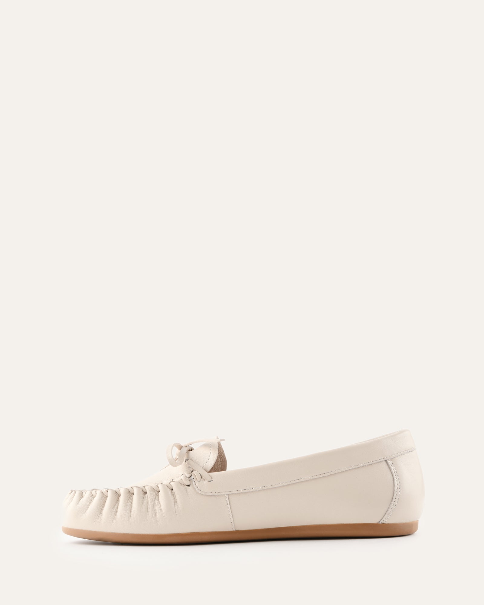 GRIFFIN LOAFERS OFF WHITE LEATHER image
