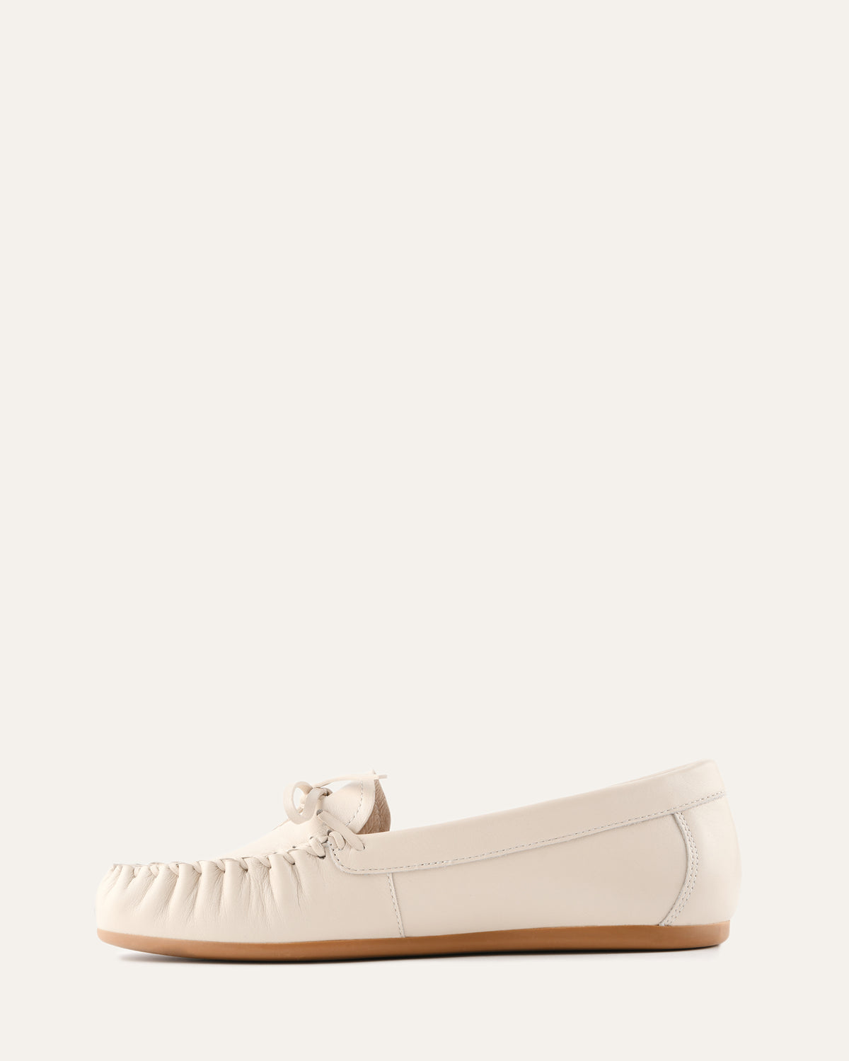GRIFFIN LOAFERS OFF WHITE LEATHER