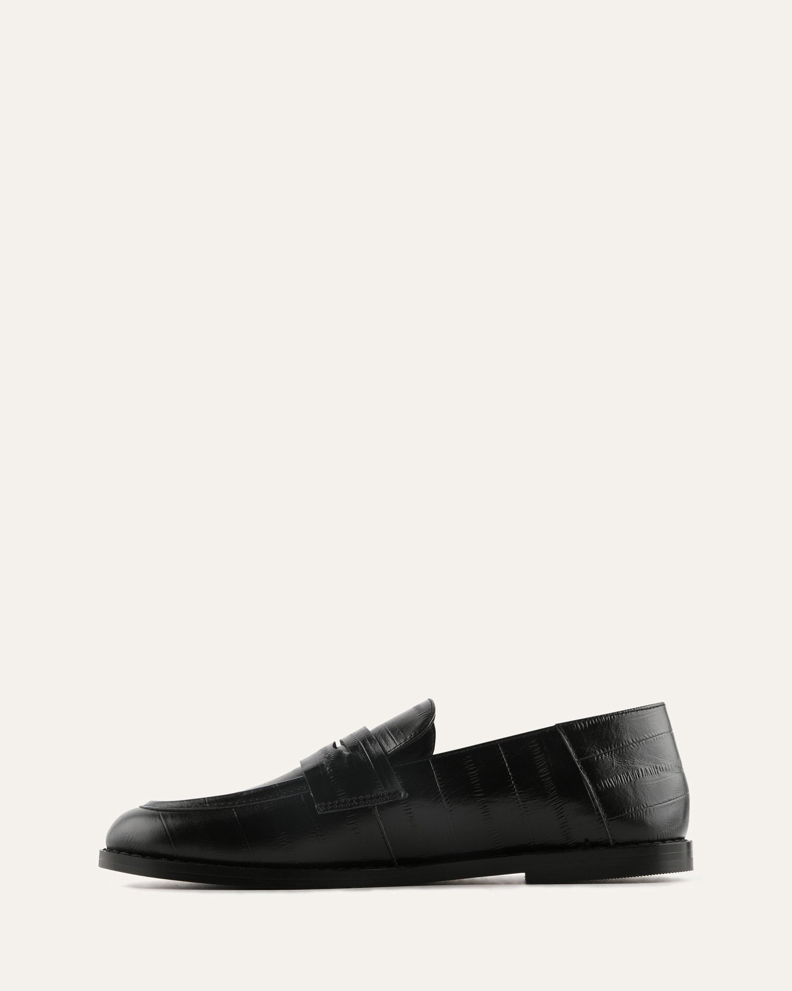HARLEM LOAFER BLACK EMBOSSED LEATHER image