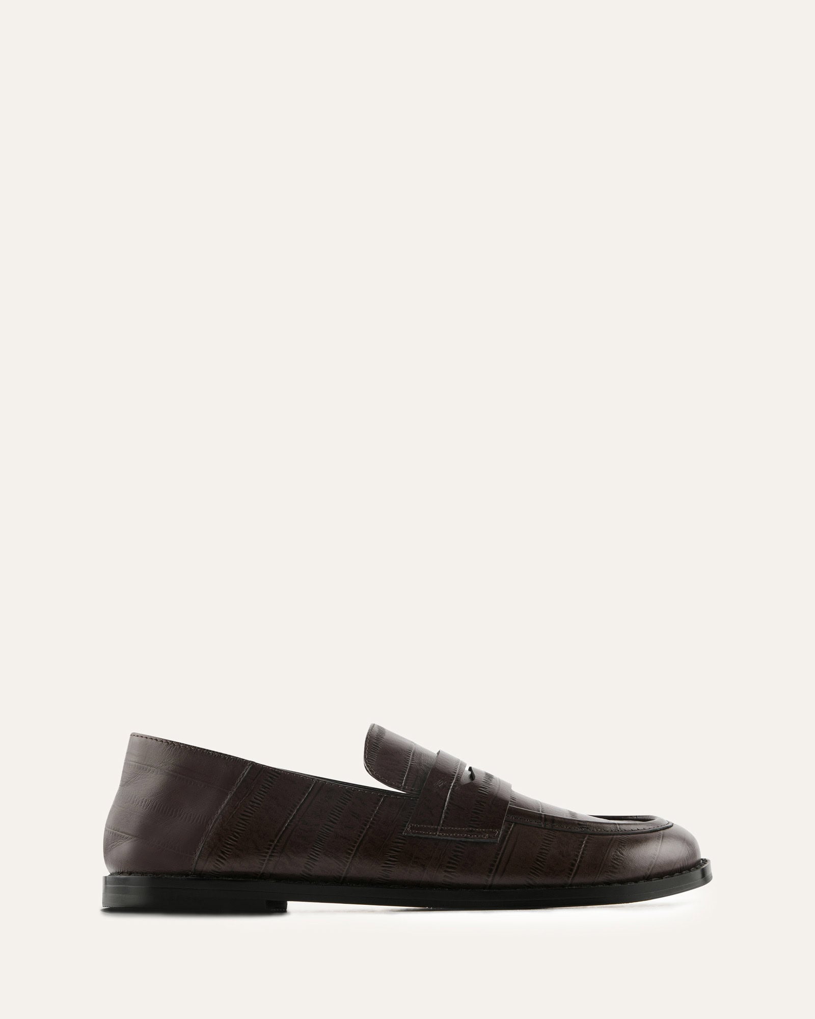 HARLEM LOAFER CHOCOLATE EMBOSSED LEATHER image