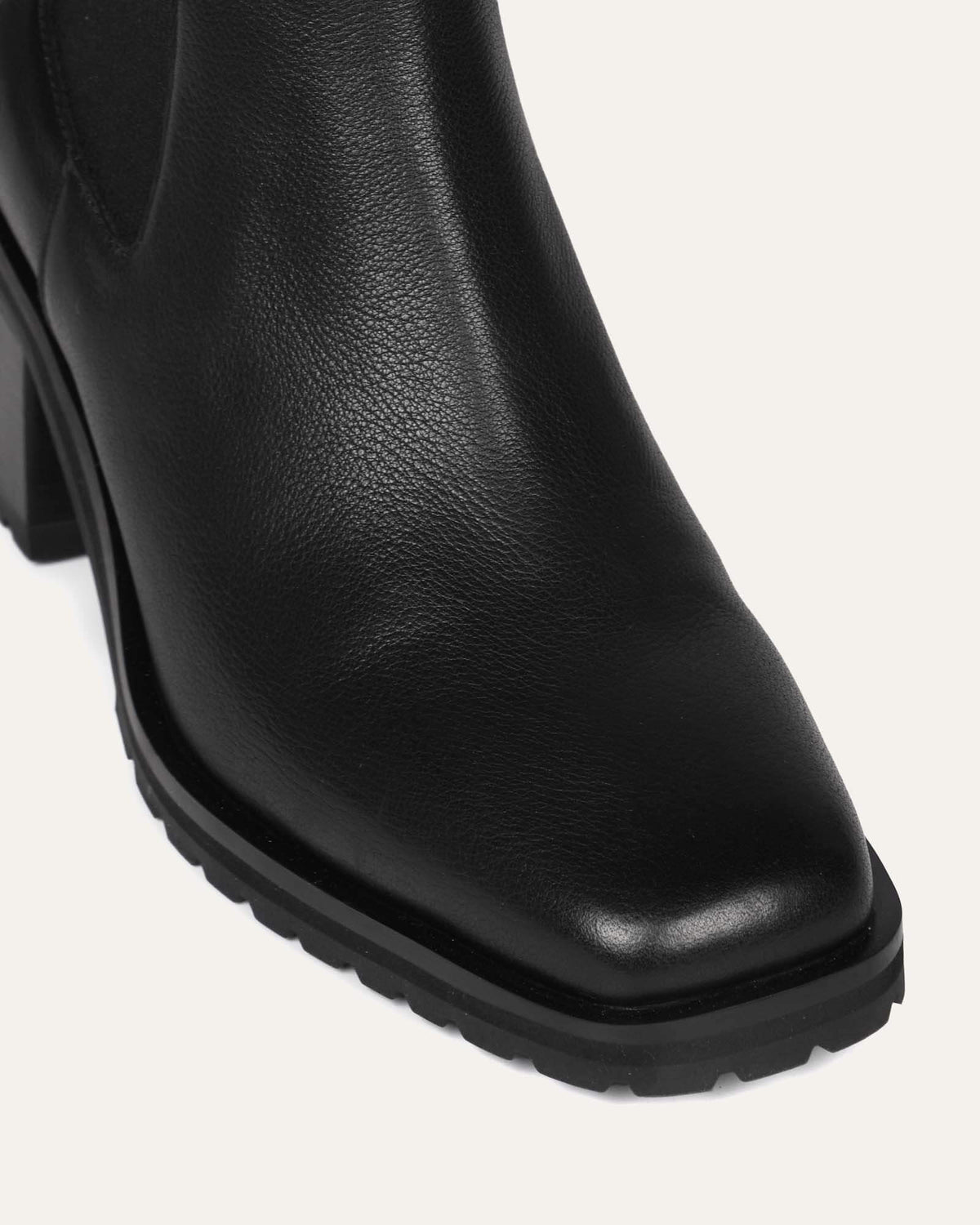 HARLEY MID ANKLE BOOTS BLACK LEATHER