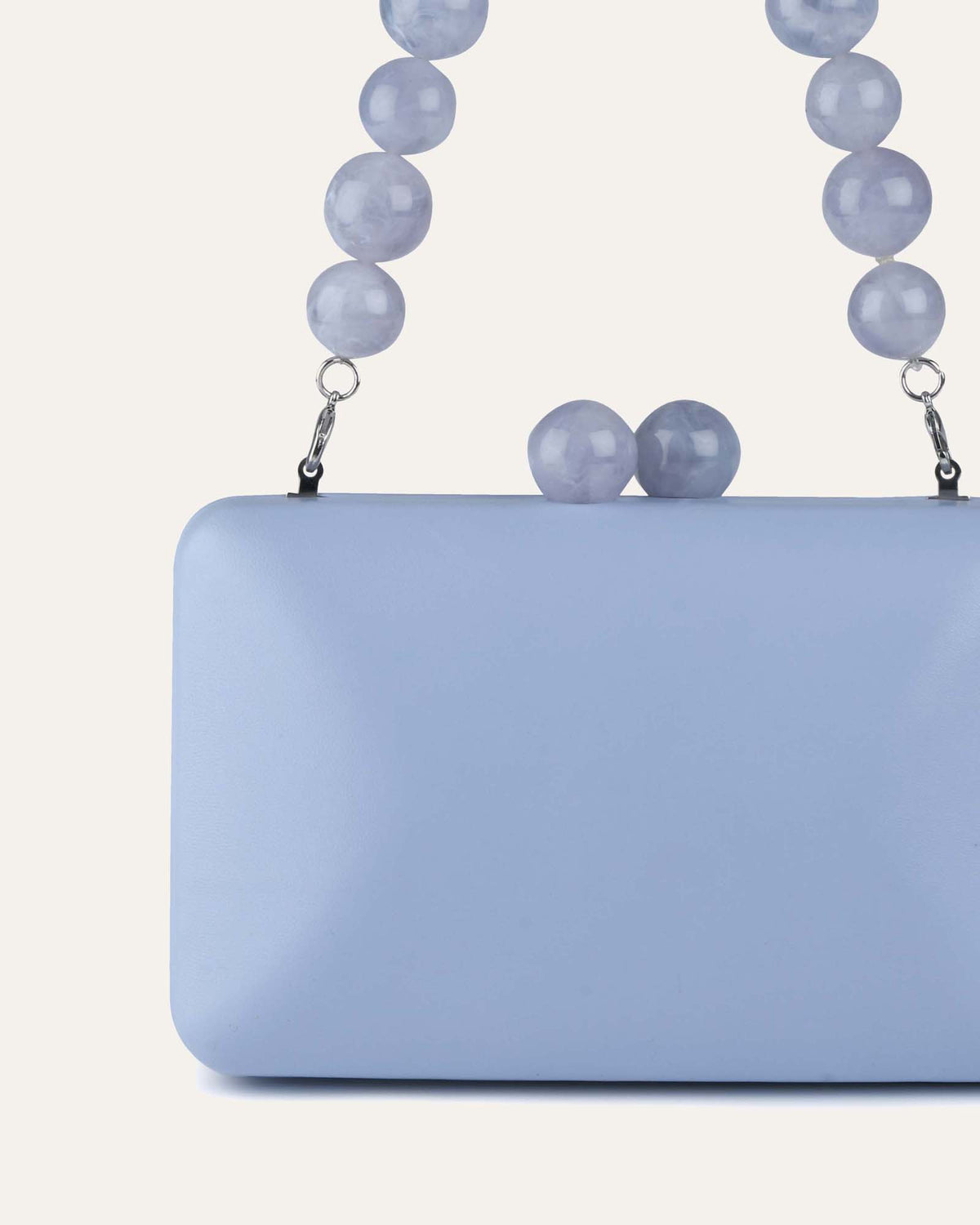 HARLING CLUTCH ICE BLUE LEATHER