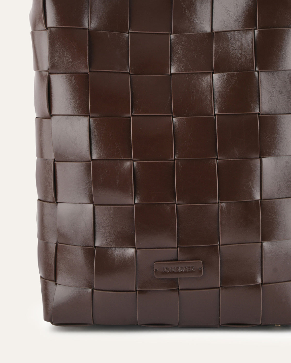 HAZE TOTE BAG BITTER CHOC LEATHER