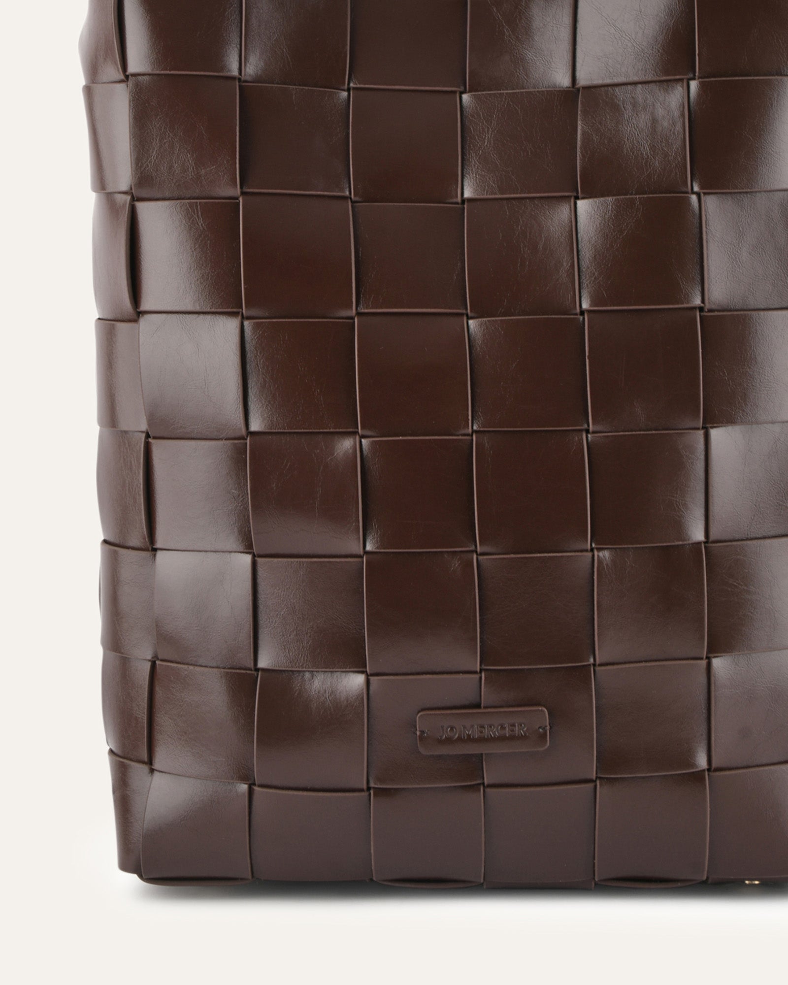 HAZE TOTE BAG BITTER CHOC LEATHER image