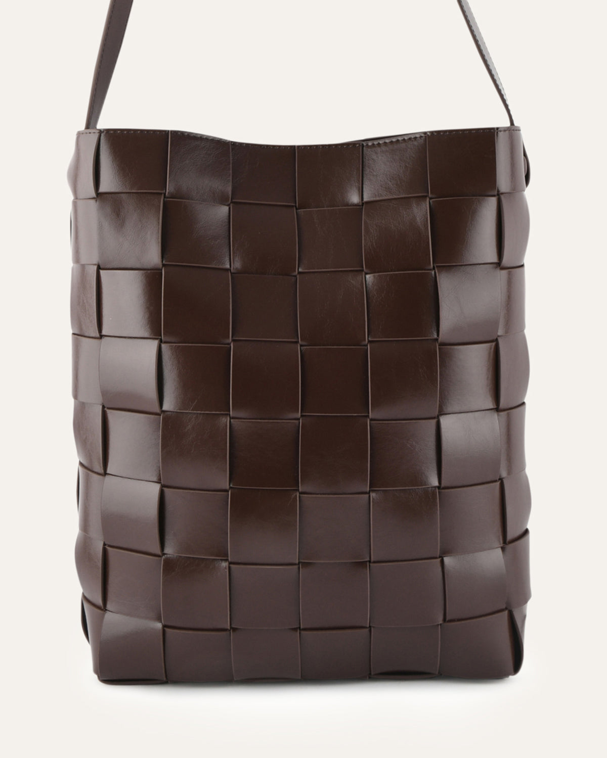 HAZE TOTE BAG BITTER CHOC LEATHER