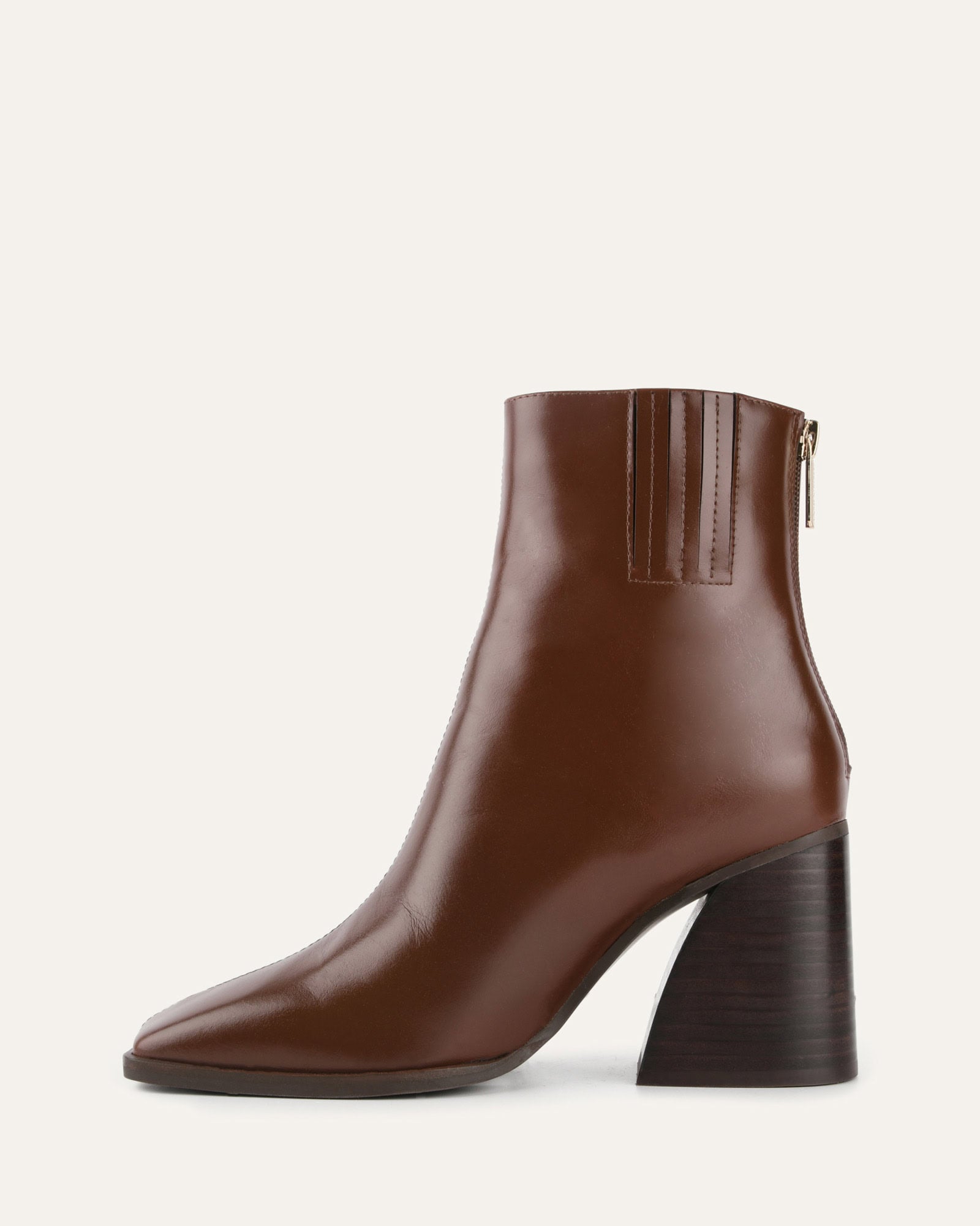 HATTIE HIGH ANKLE BOOTS CHESTNUT LEATHER image