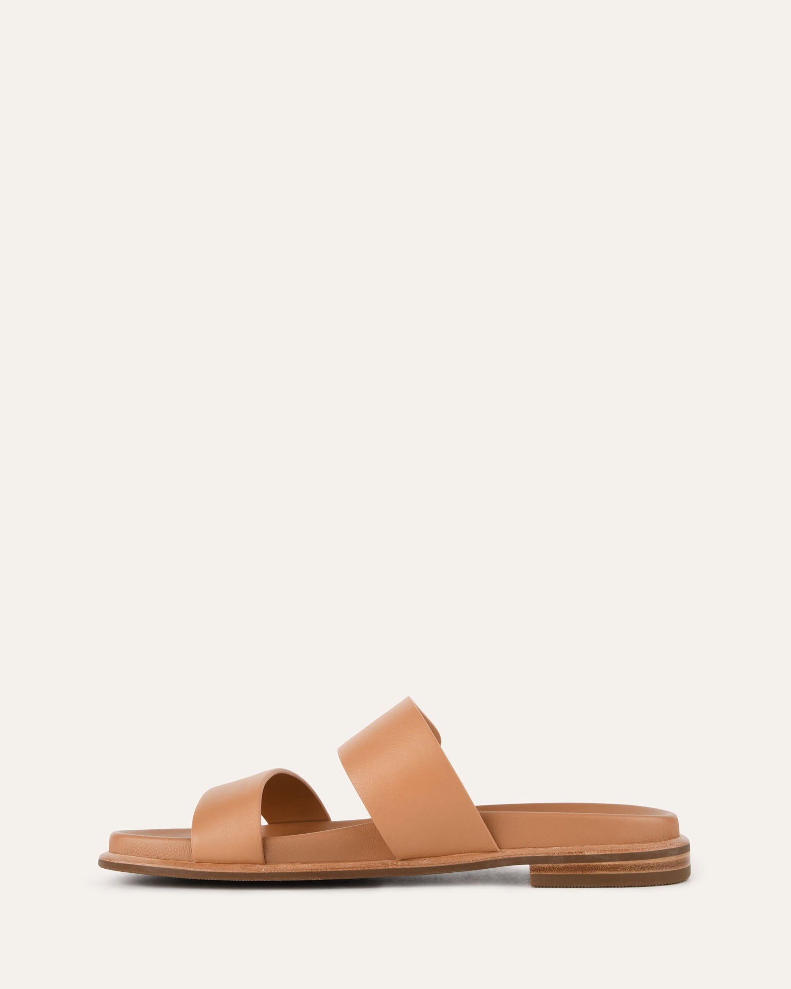 HAYES FLAT SANDALS TOFFEE LEATHER image