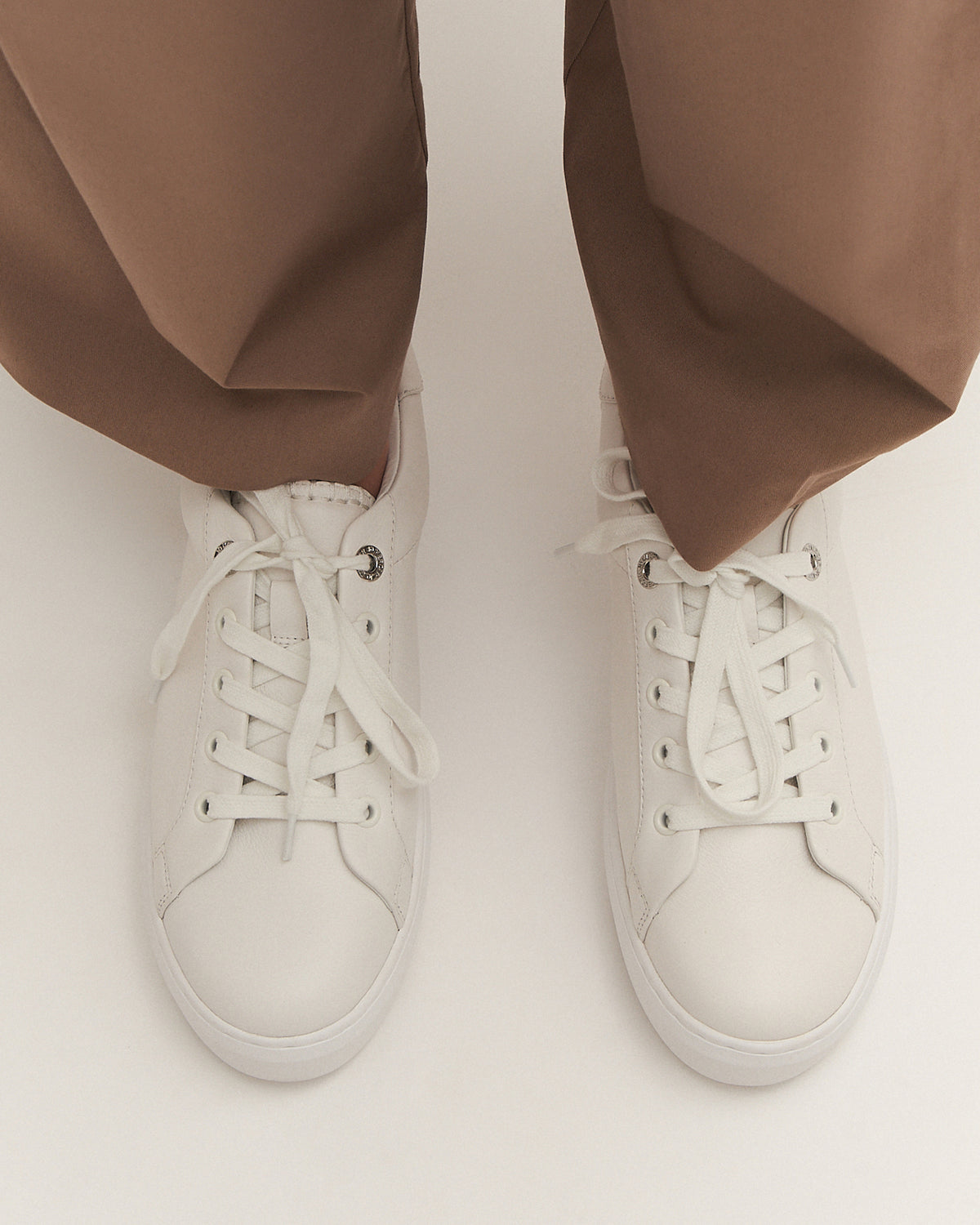 HAZEL SNEAKERS WHITE LEATHER