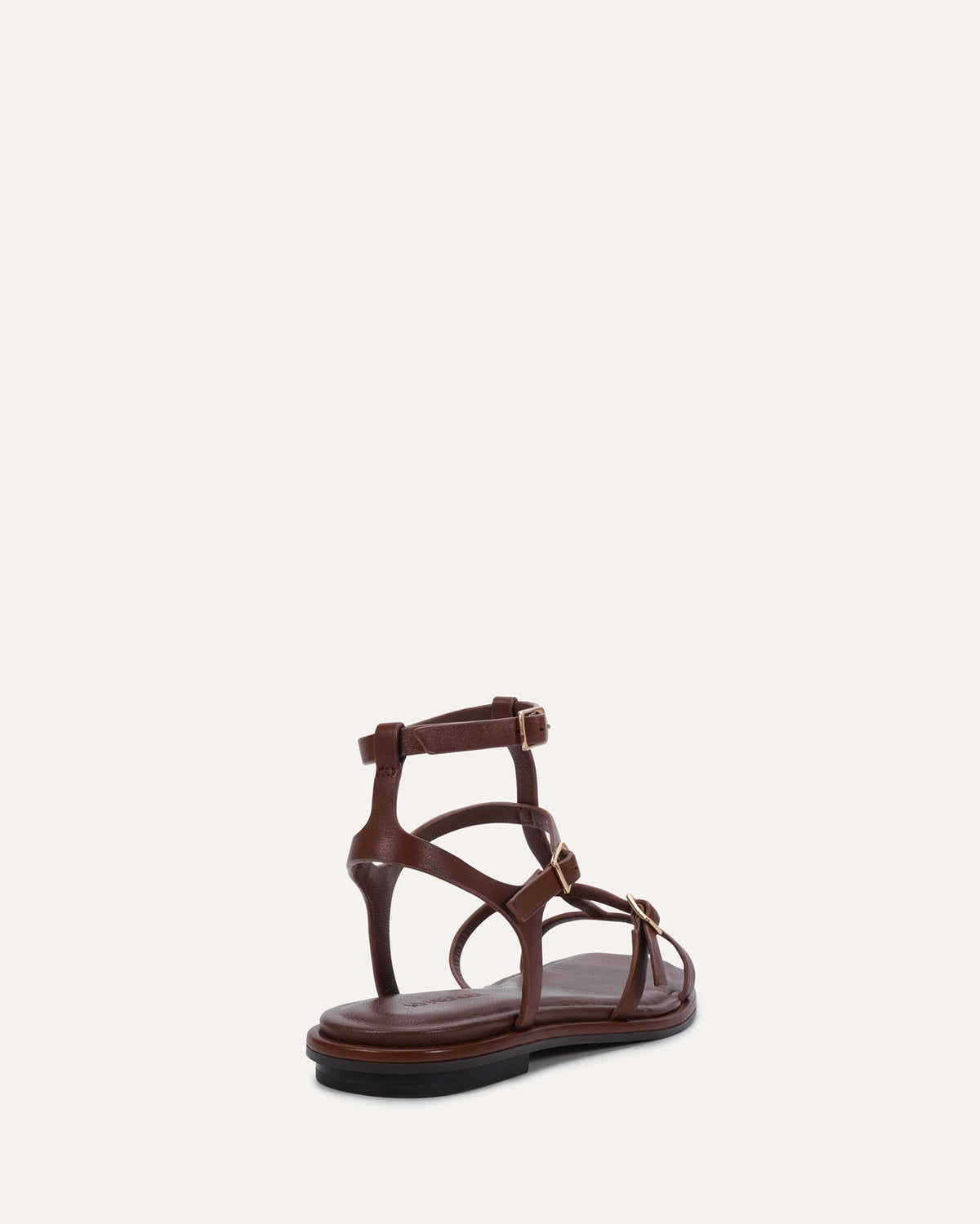 HEWITT FLAT SANDALS PECAN LEATHER