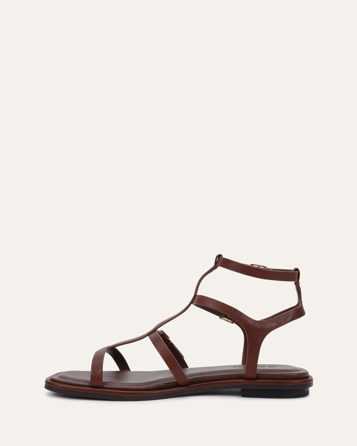 HEWITT FLAT SANDALS PECAN LEATHER
