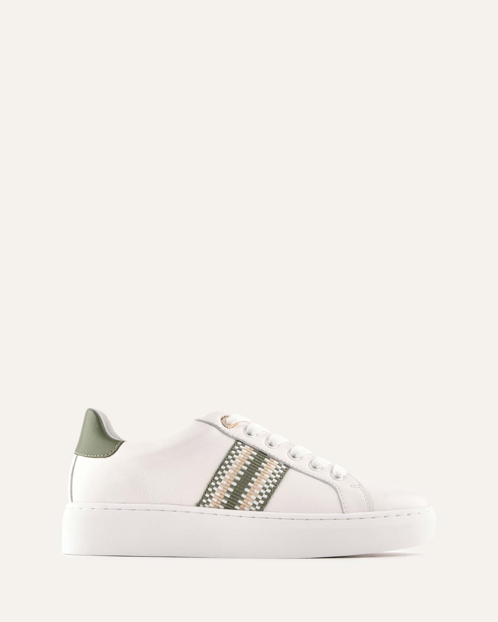 HOLLY SNEAKERS WHITE/SAGE LEATHER image