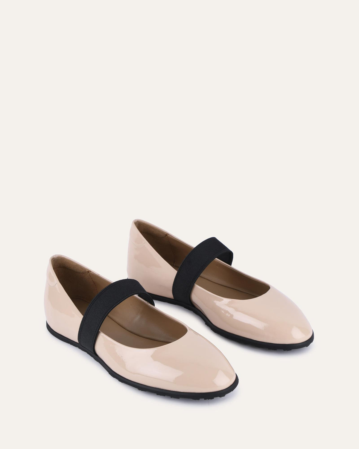 HOPE CASUAL FLATS NATURAL CRINKLE PATENT