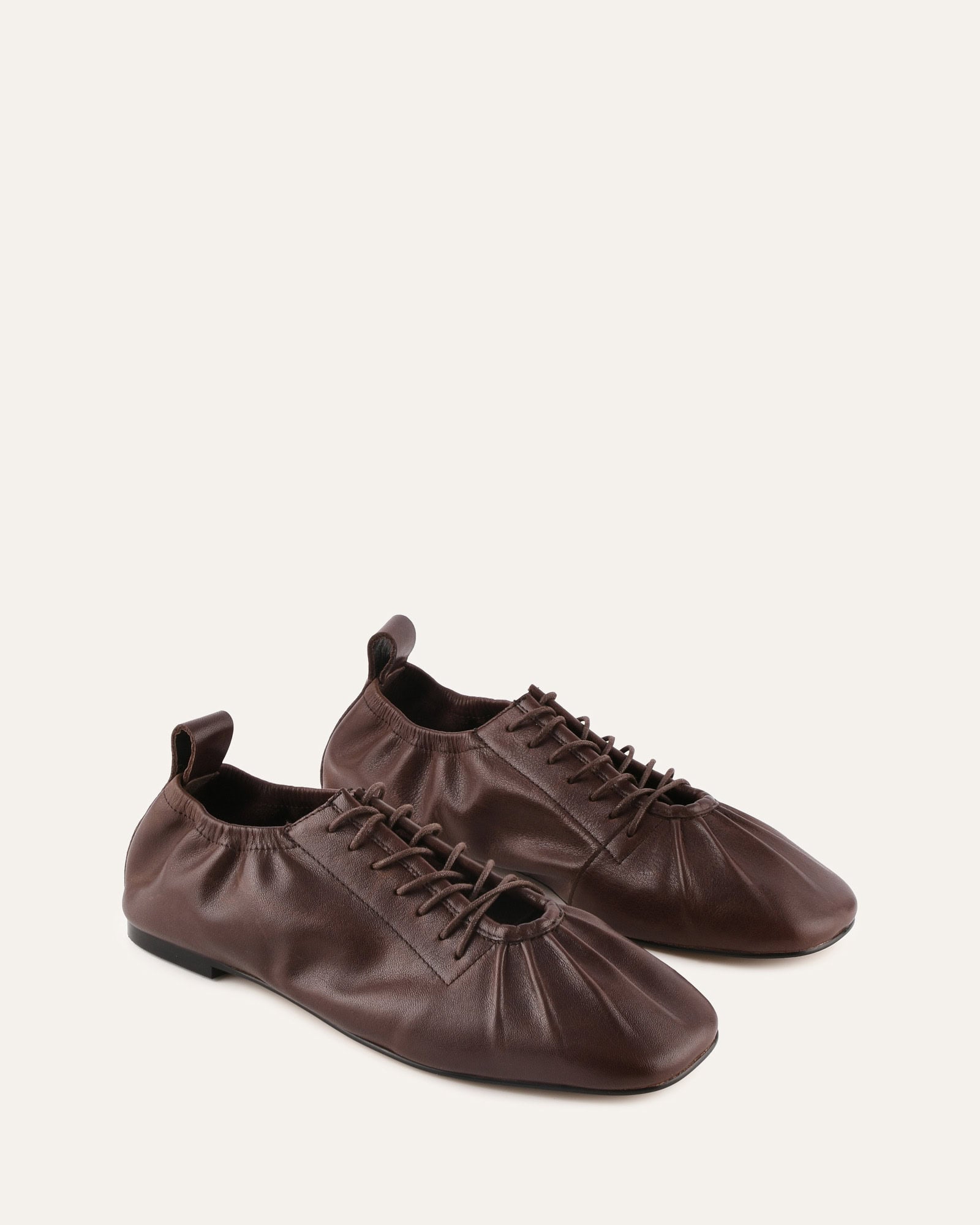HUNTER CASUAL FLATS CHOCOLATE LEATHER image