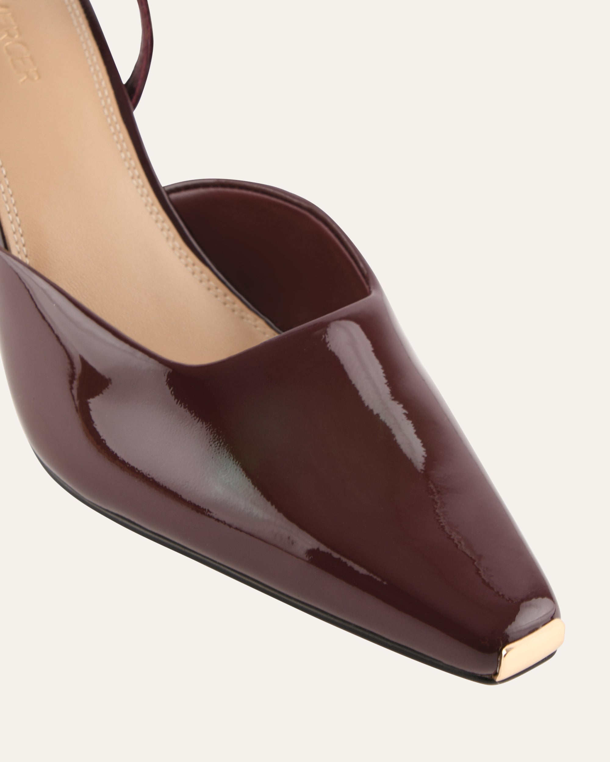 JACQULINE MID HEELS MERLOT PATENT image