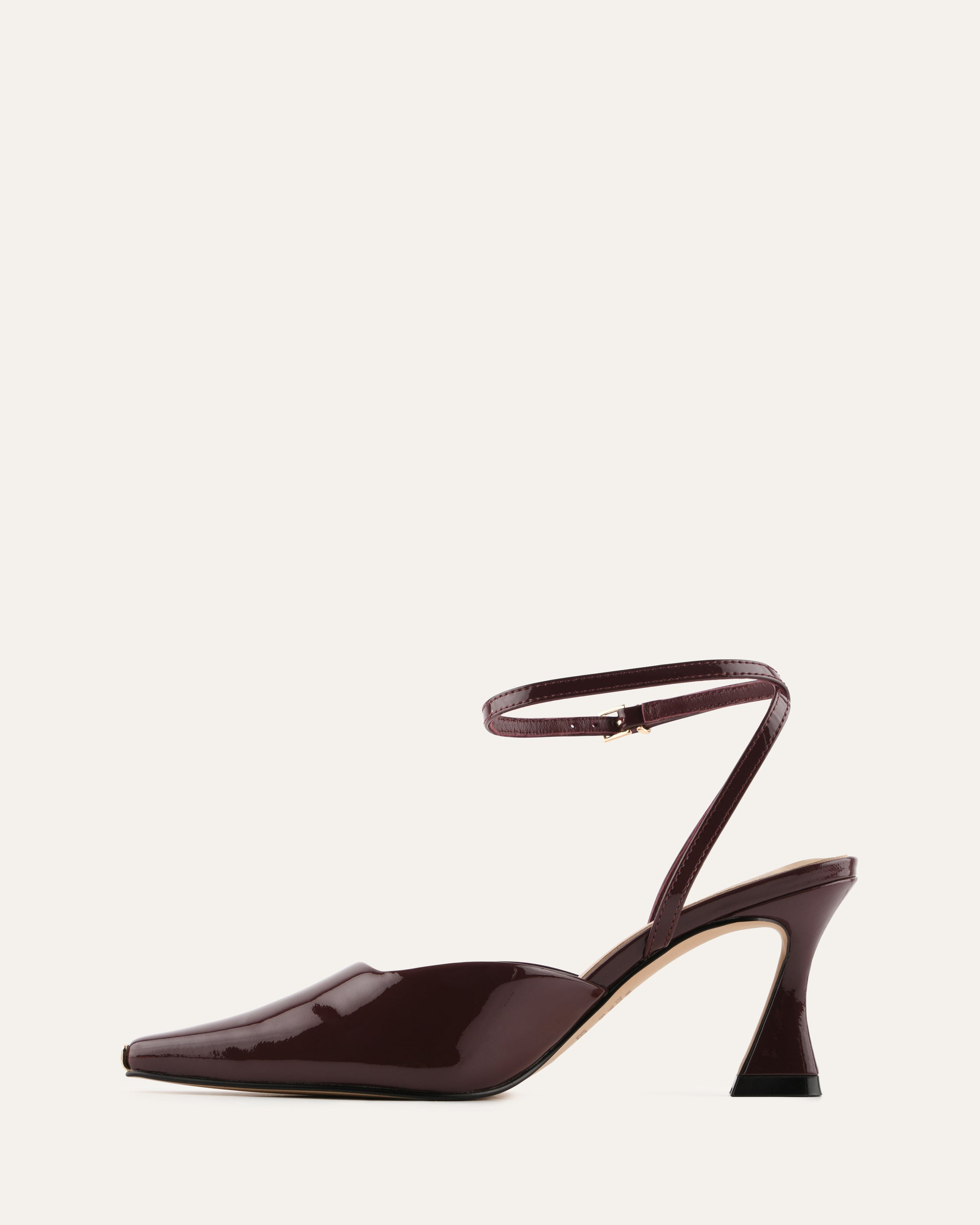 JACQULINE MID HEELS MERLOT PATENT image