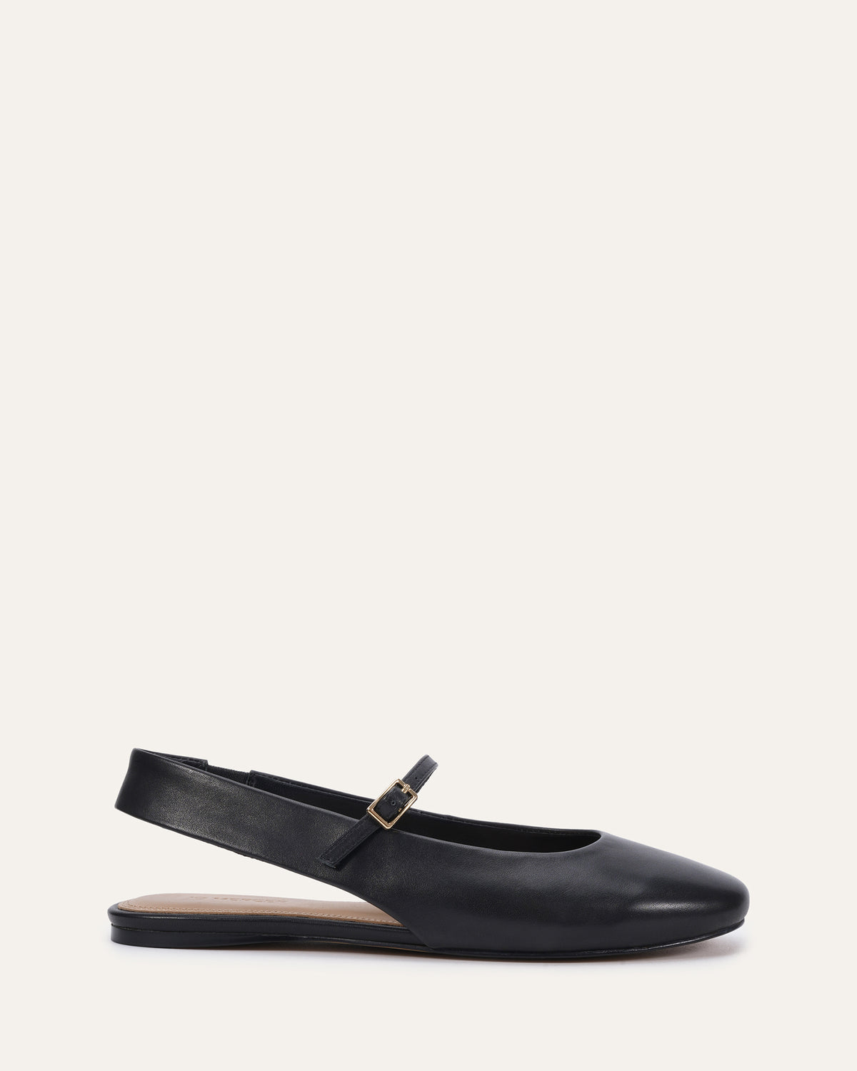 JADA CASUAL FLATS BLACK LEATHER