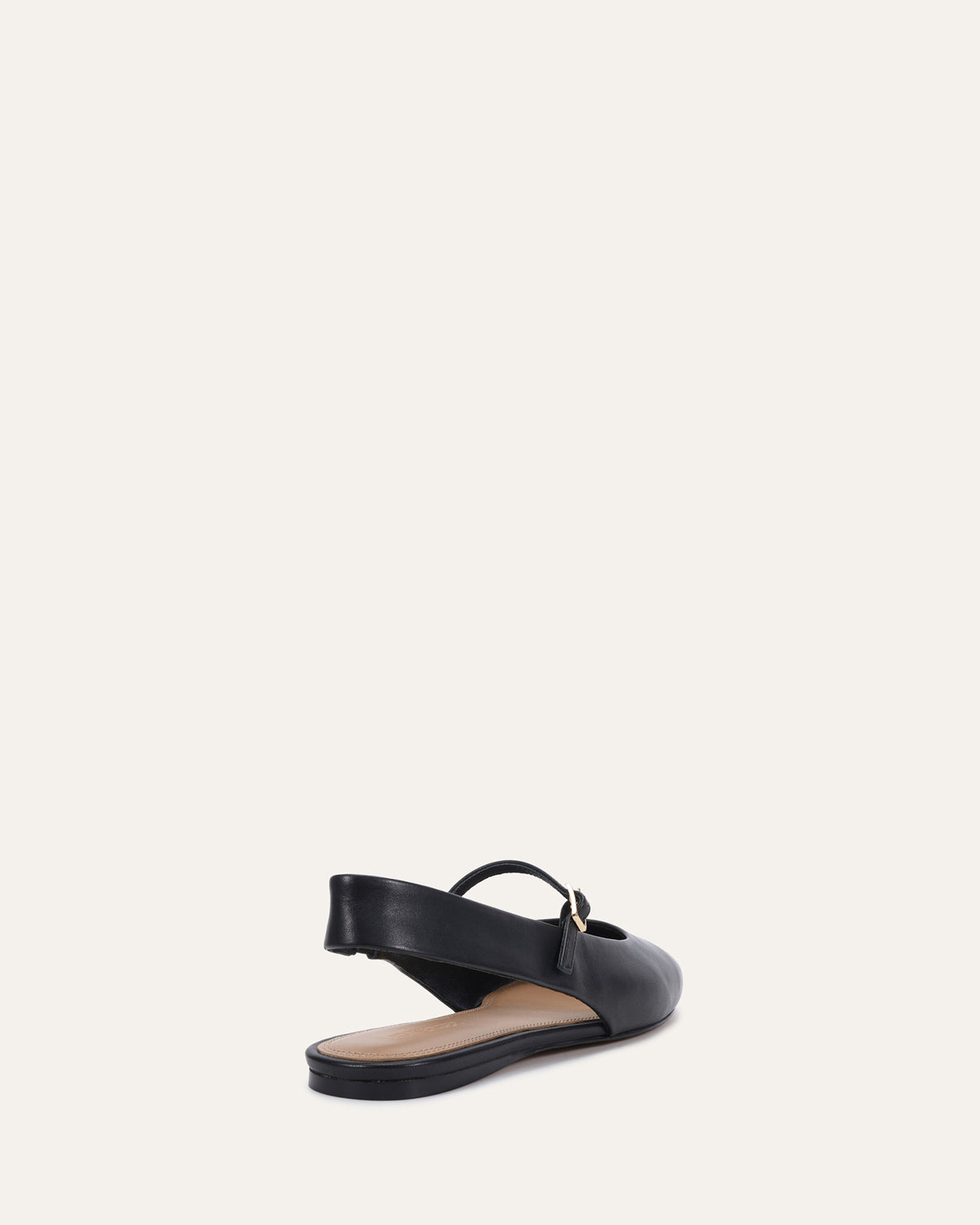 JADA CASUAL FLATS BLACK LEATHER