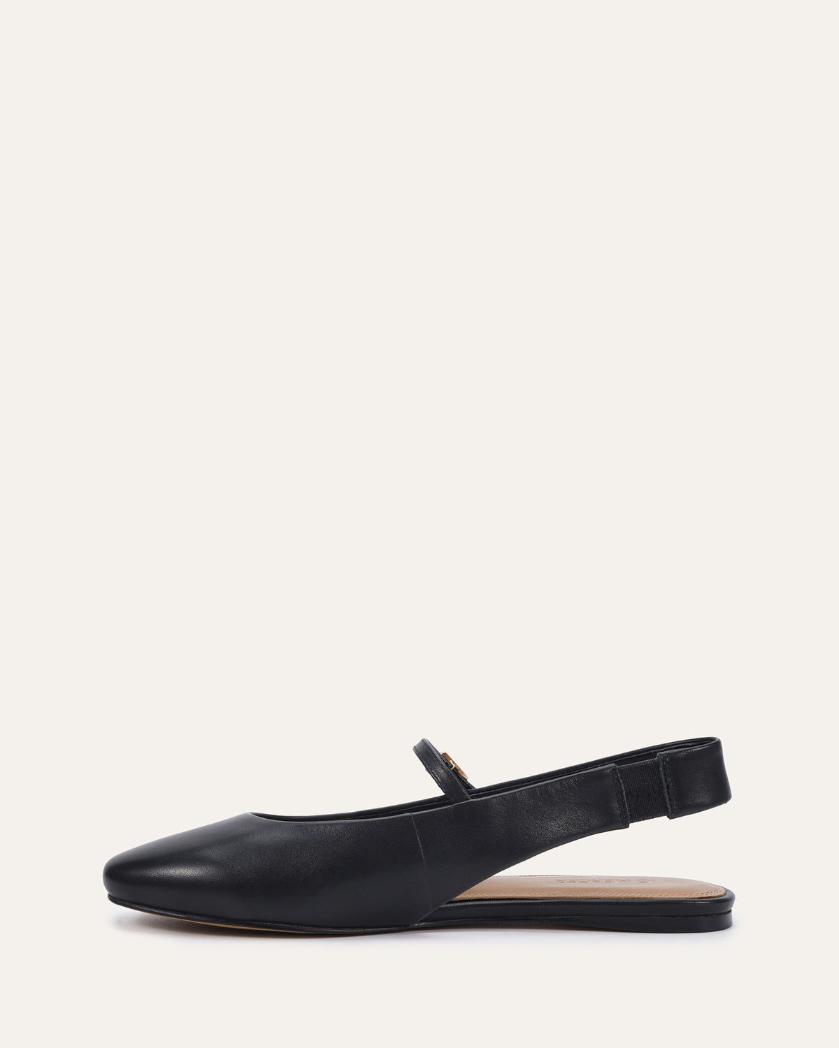 JADA CASUAL FLATS BLACK LEATHER