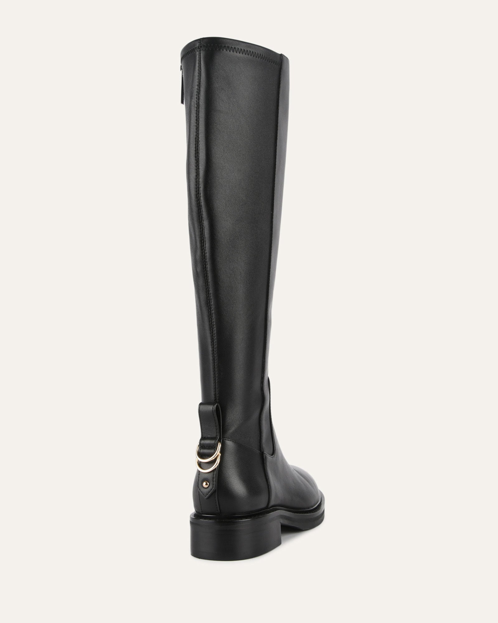 JAIDA KNEE BOOTS BLACK LEATHER image