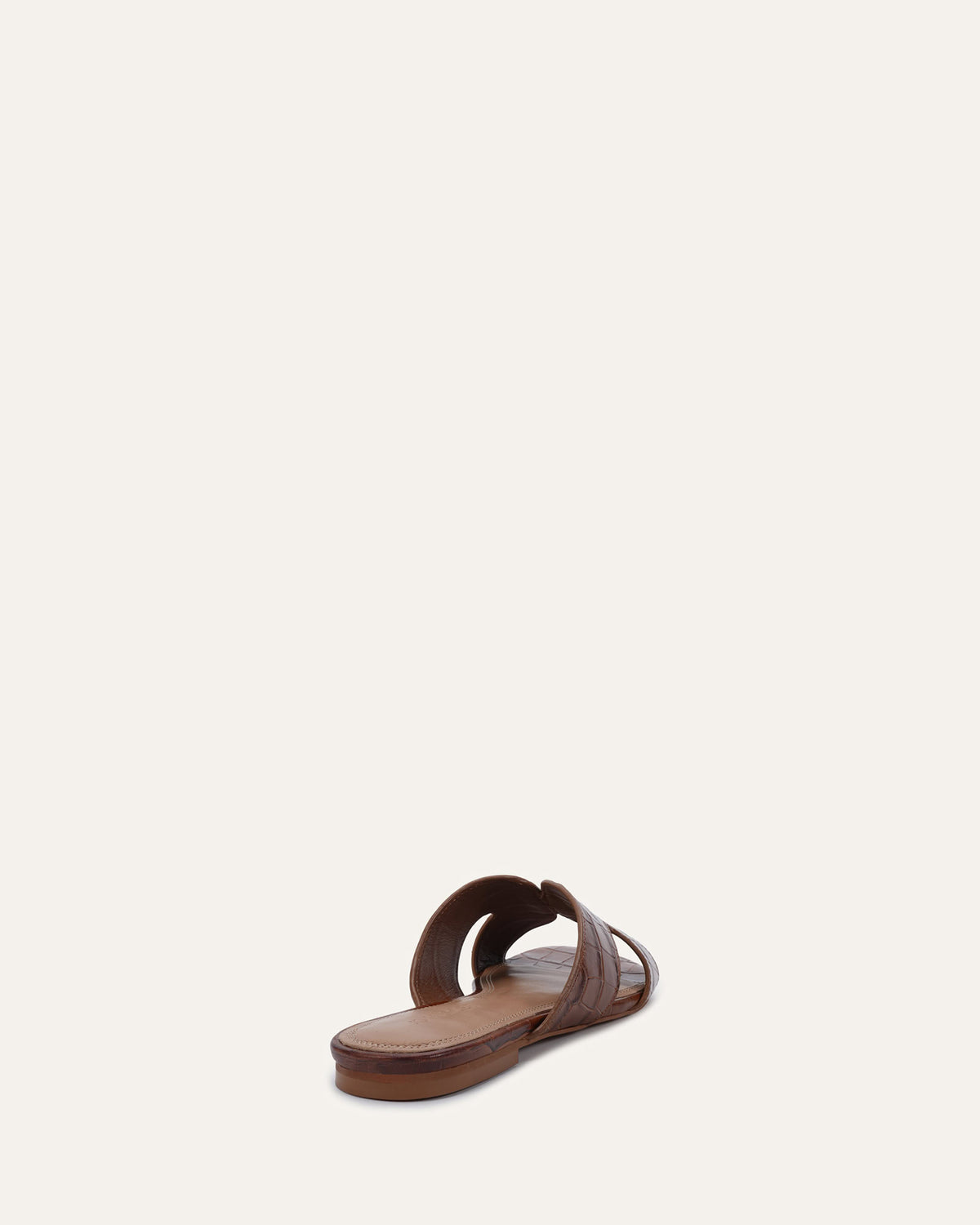 JAYDEN FLAT SLIDES TUSCAN TAN CROC