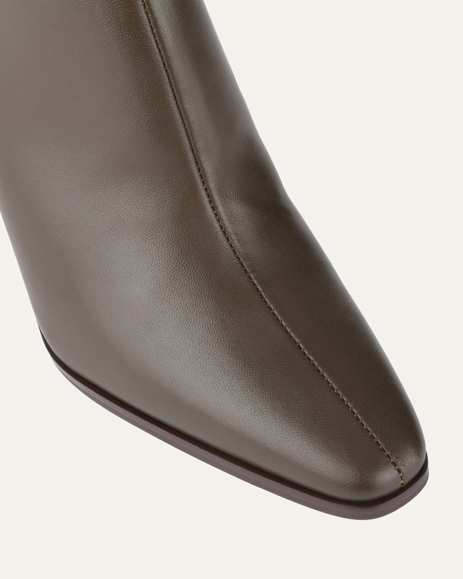 JEMIMA HIGH ANKLE BOOTS DARK OLIVE LEATHER image