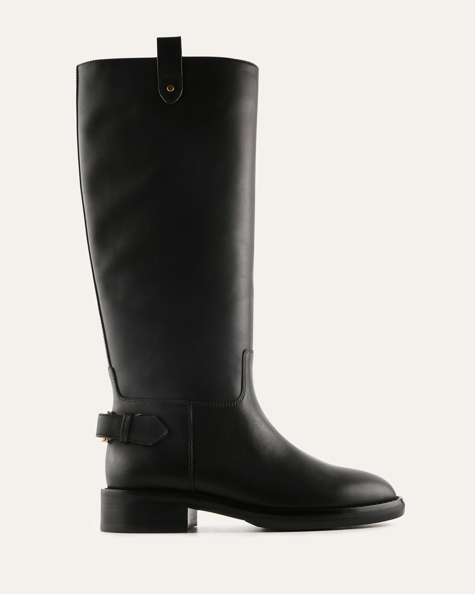 JENKINS KNEE BOOTS BLACK LEATHER image