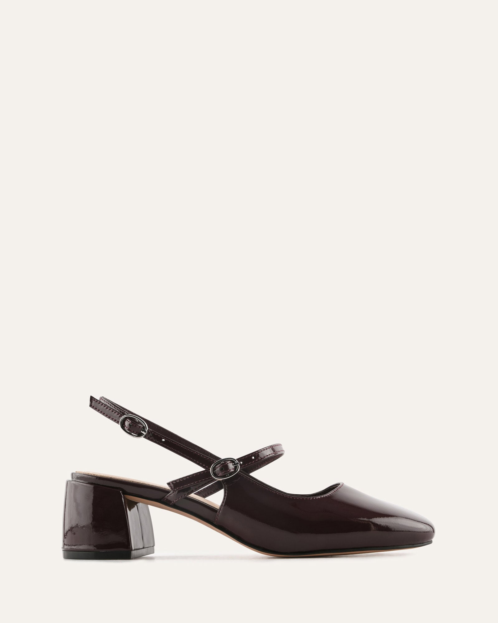 JENNA LOW HEELS MERLOT PATENT image