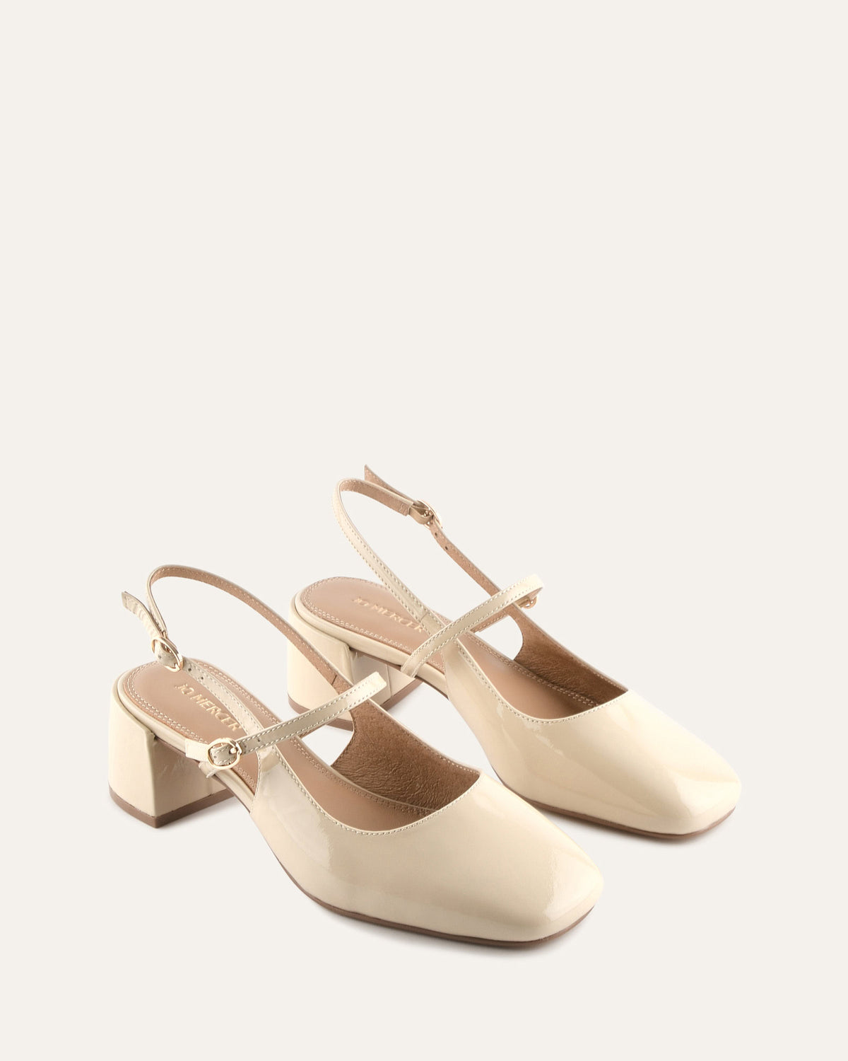 JENNA LOW HEELS SAND PATENT