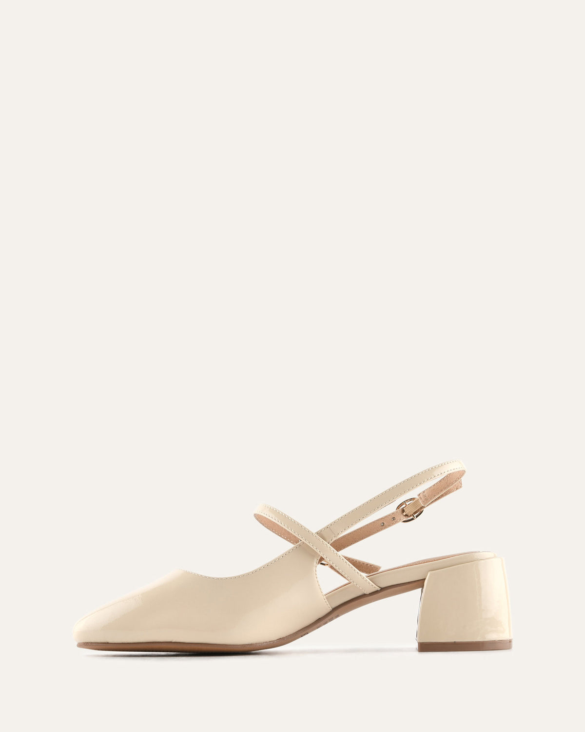 JENNA LOW HEELS SAND PATENT