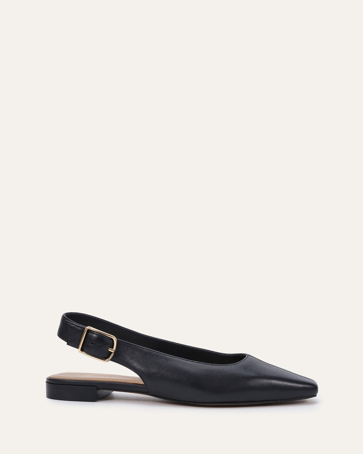 JENNIE DRESS FLATS BLACK LEATHER