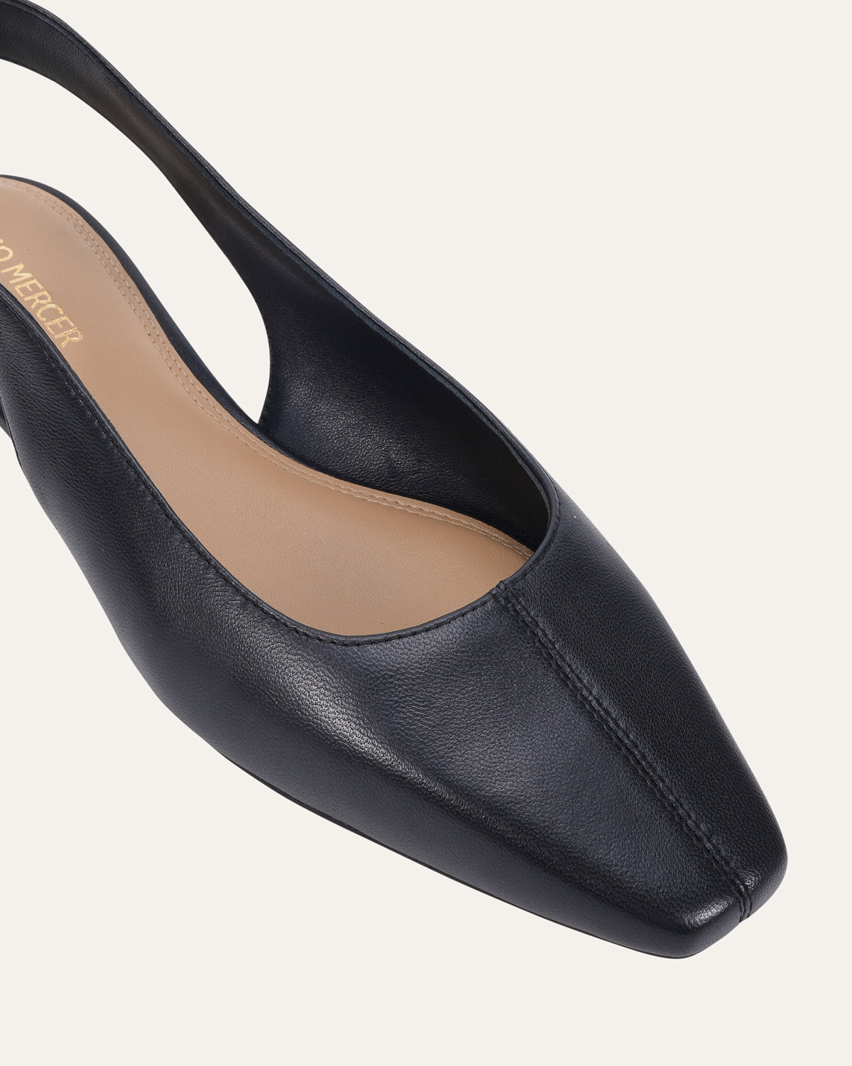 JENNIE DRESS FLATS BLACK LEATHER