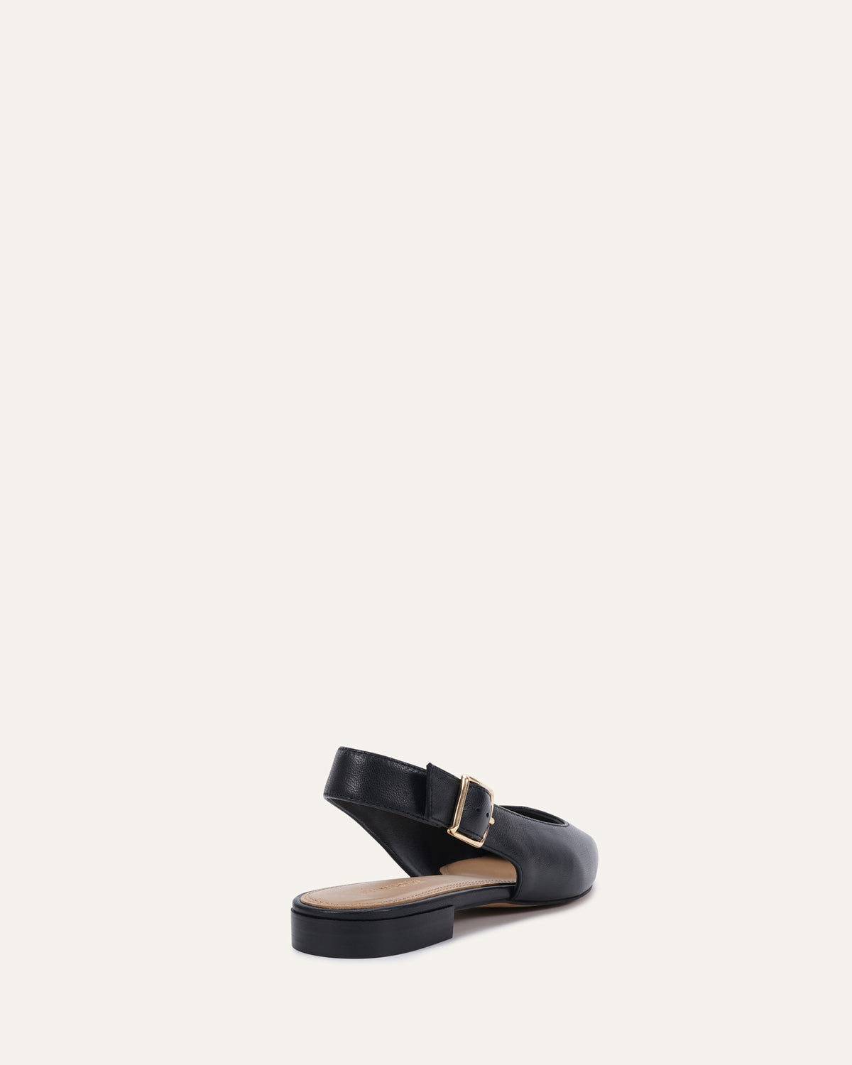 JENNIE DRESS FLATS BLACK LEATHER