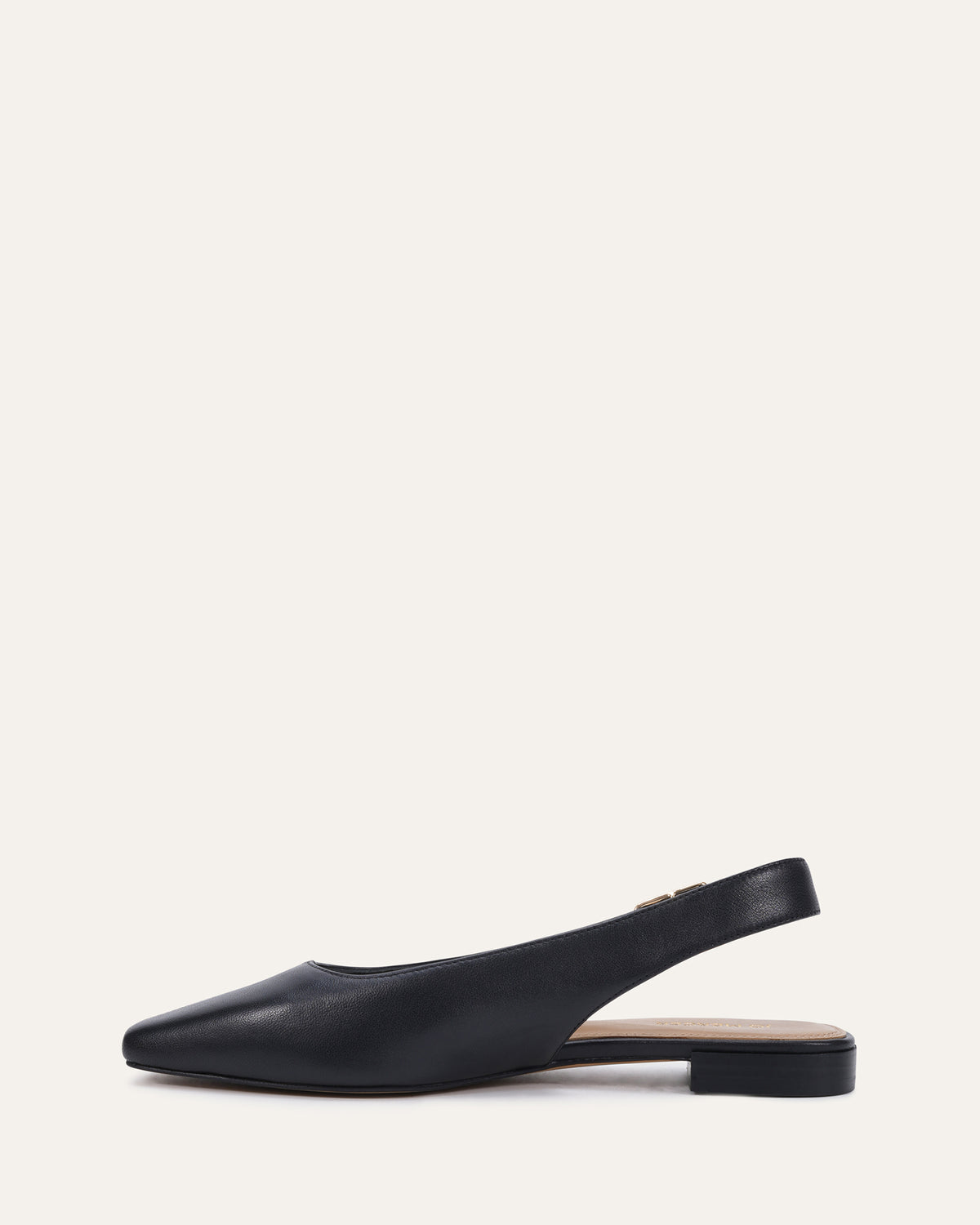 JENNIE DRESS FLATS BLACK LEATHER