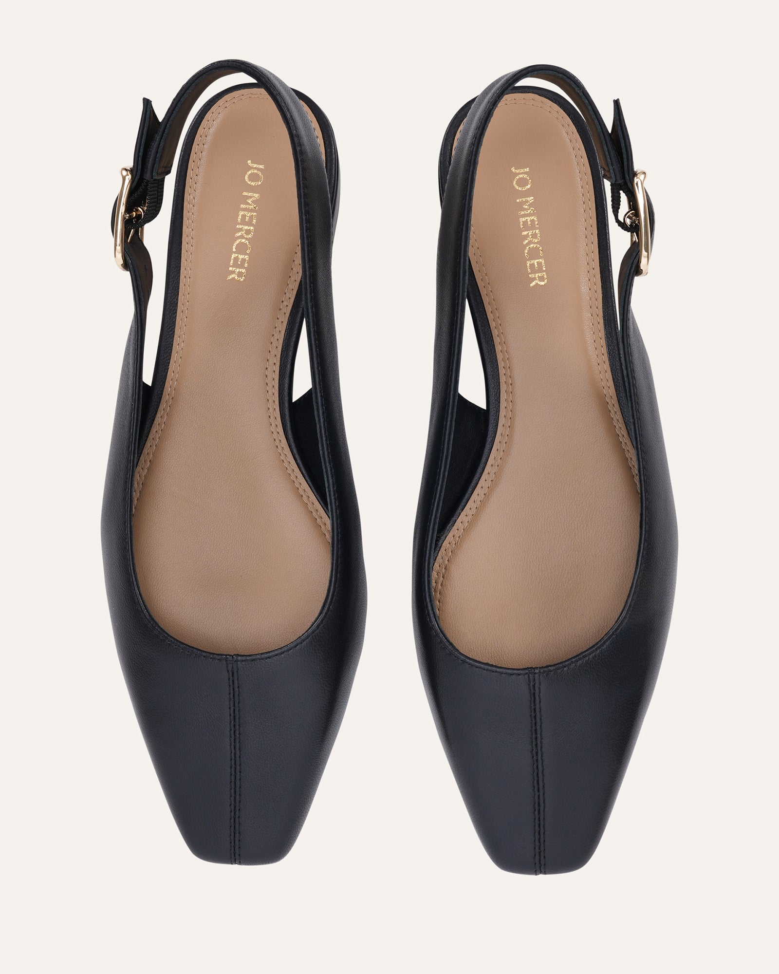 JENNIE DRESS FLATS BLACK LEATHER image