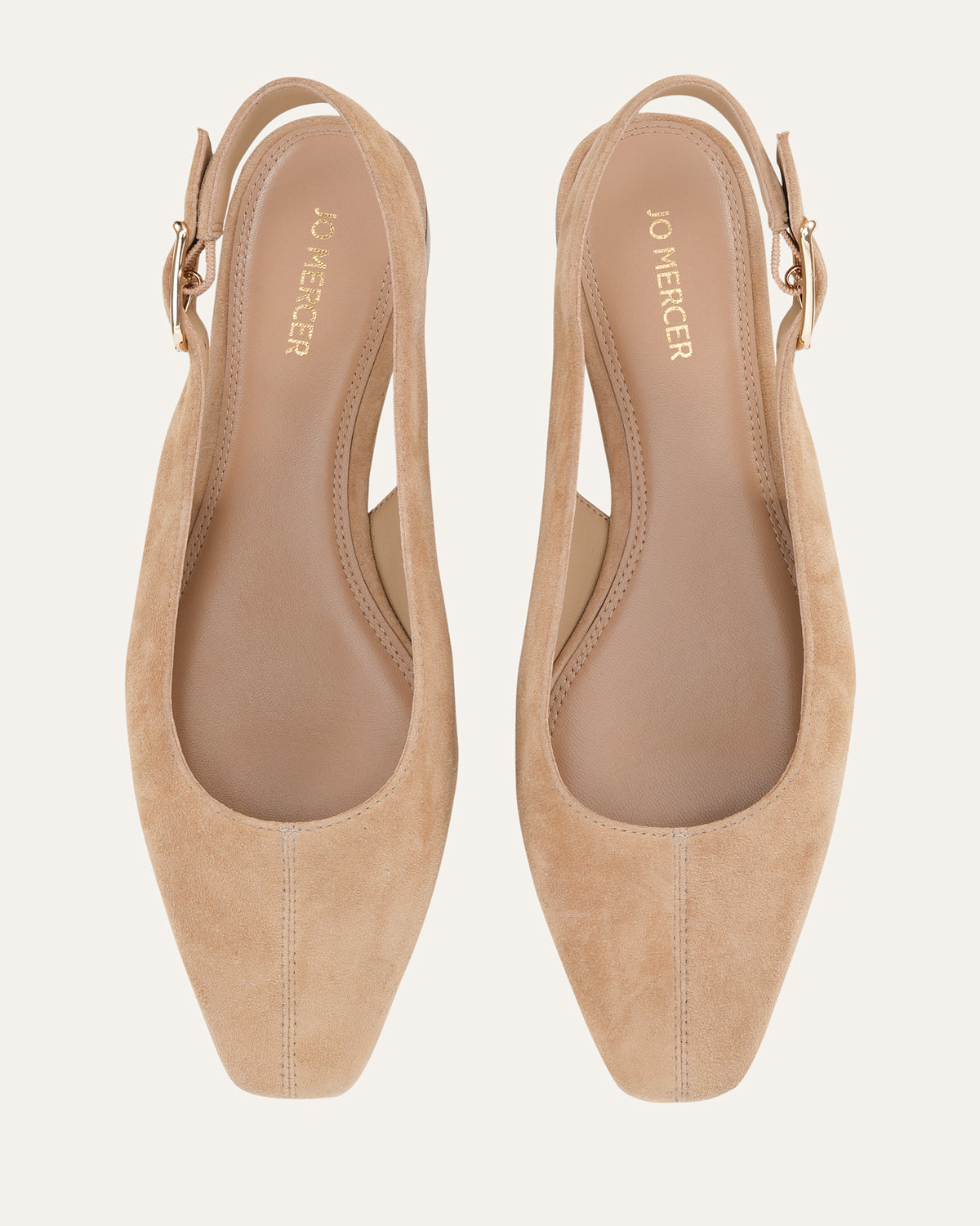 JENNIE DRESS FLATS CAMEL SUEDE