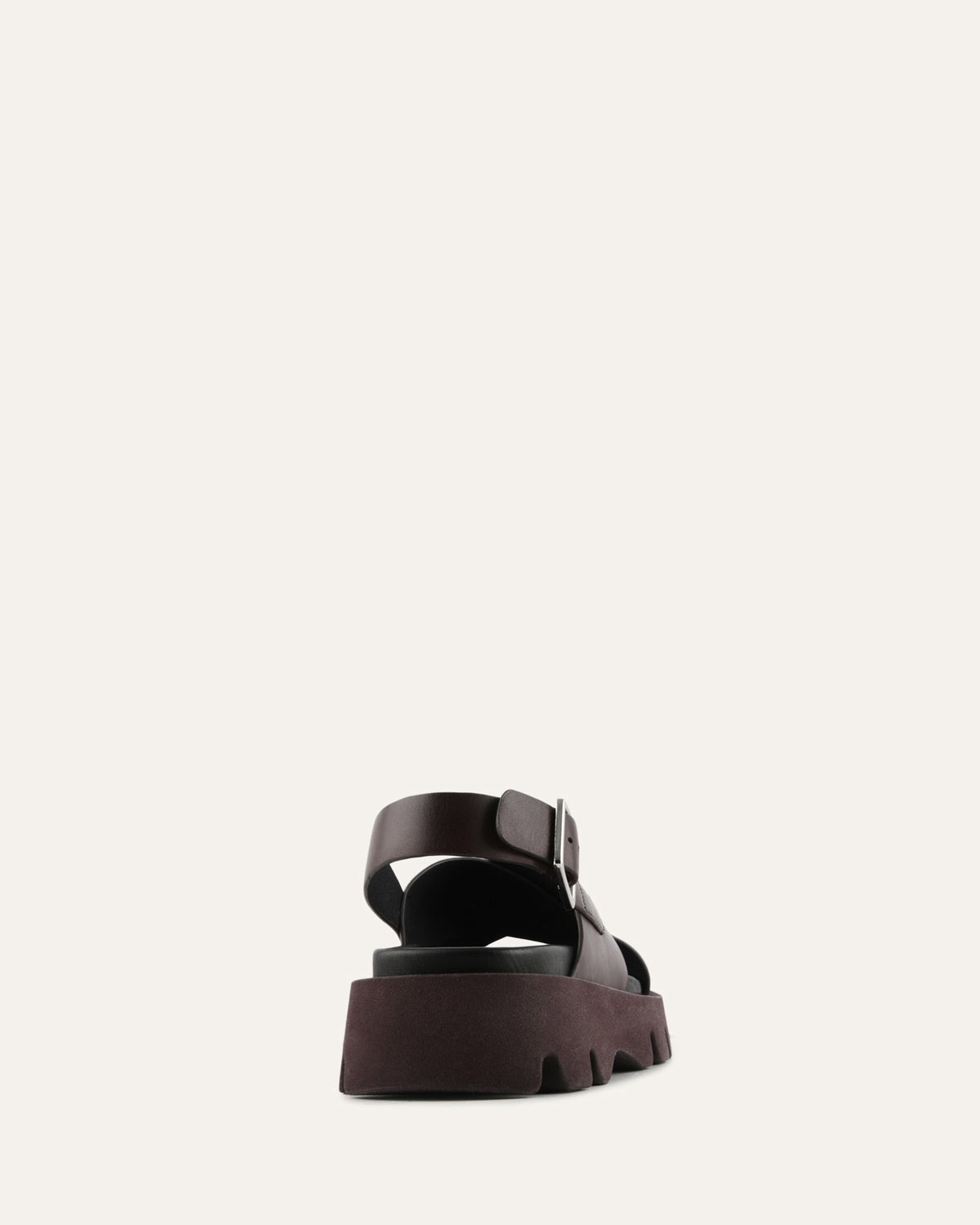 JETTE FLAT SANDALS CHESTNUT LEATHER