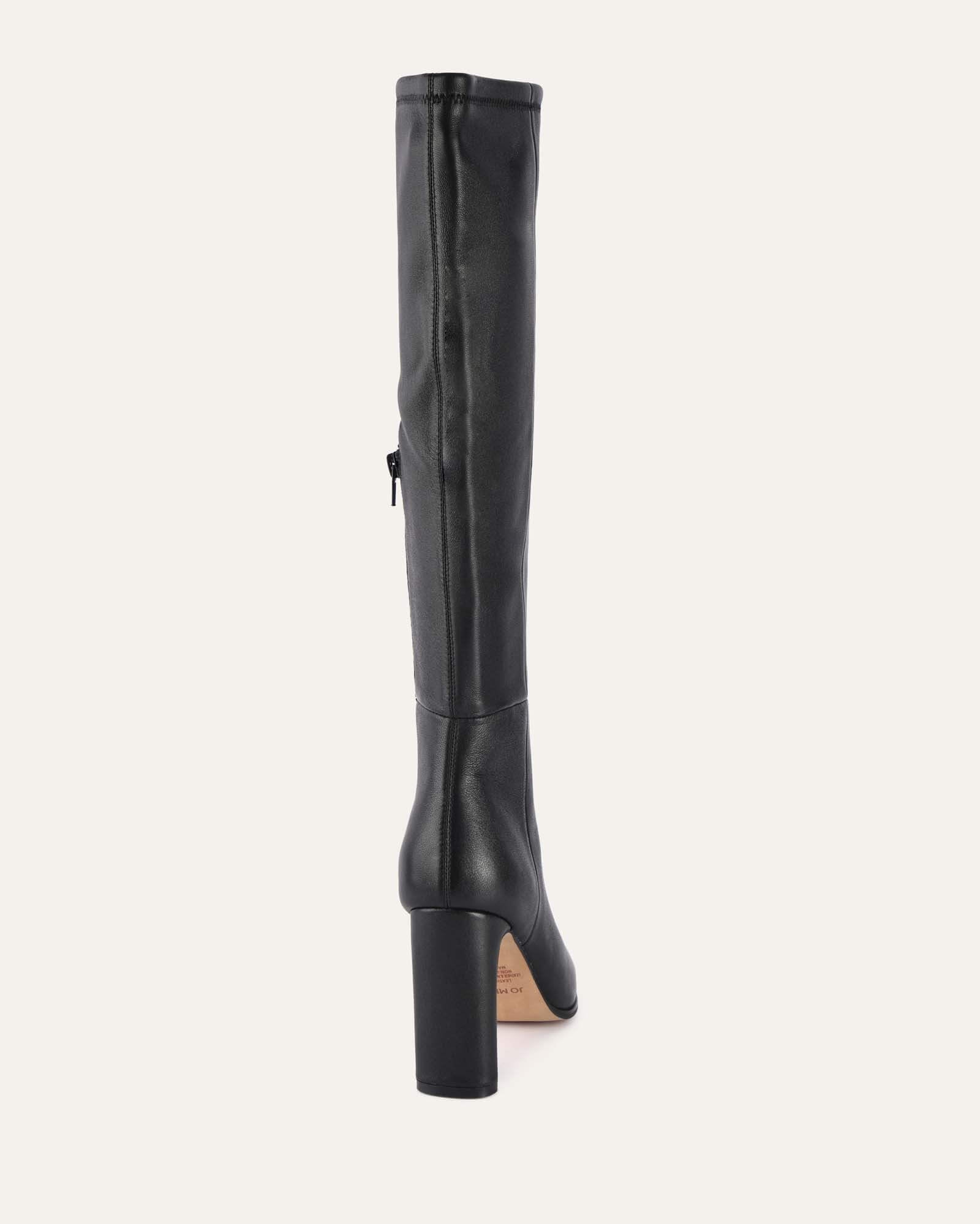 JOLENE KNEE BOOTS BLACK LEATHER image