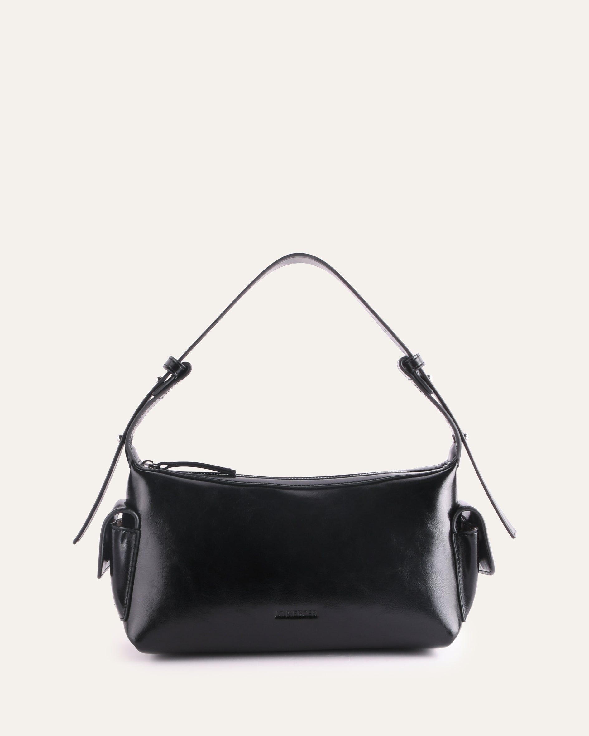 JORDIE SHOULDER BAG BLACK LEATHER image