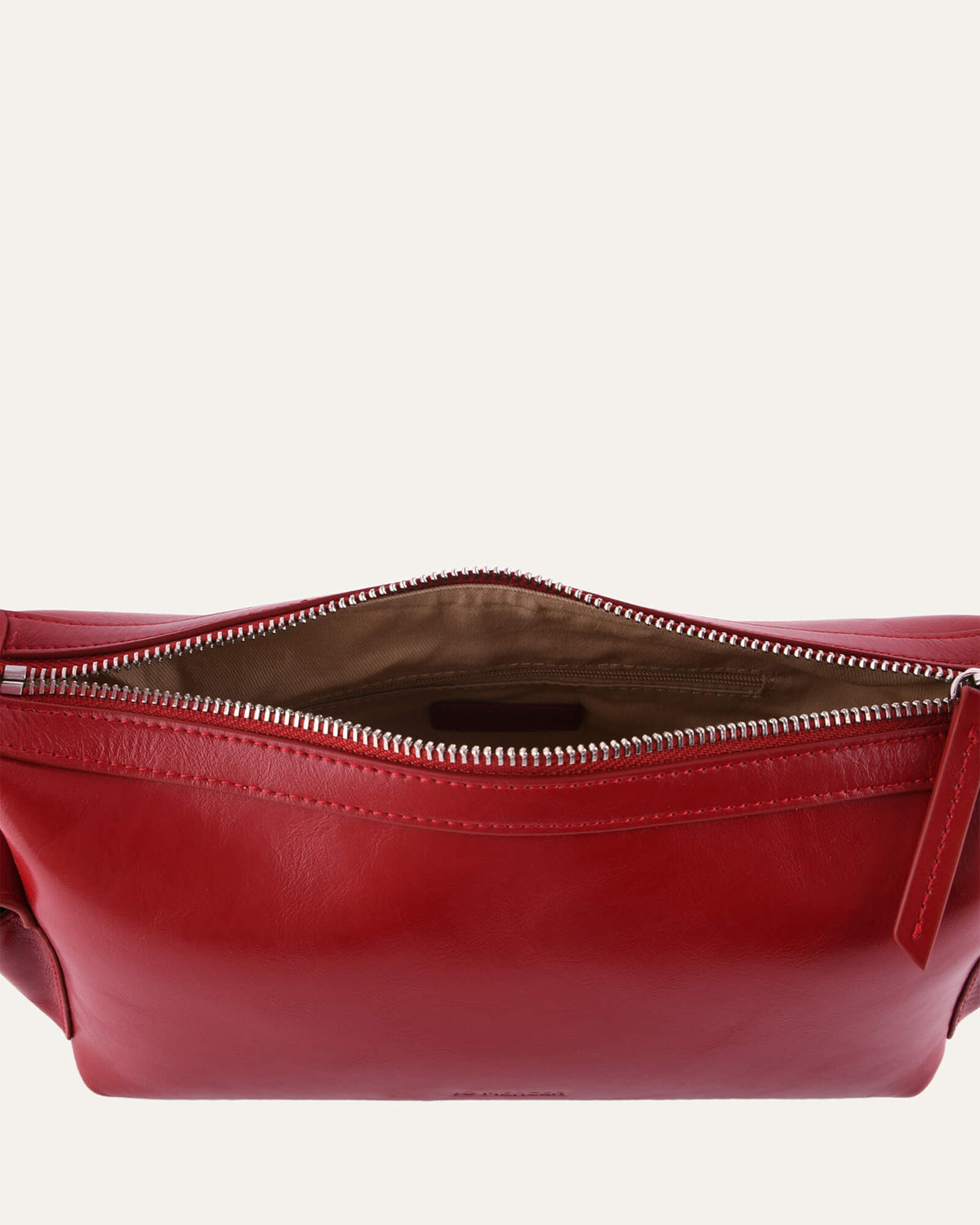 JORDIE SHOULDER BAG LIPSTICK RED LEATHER