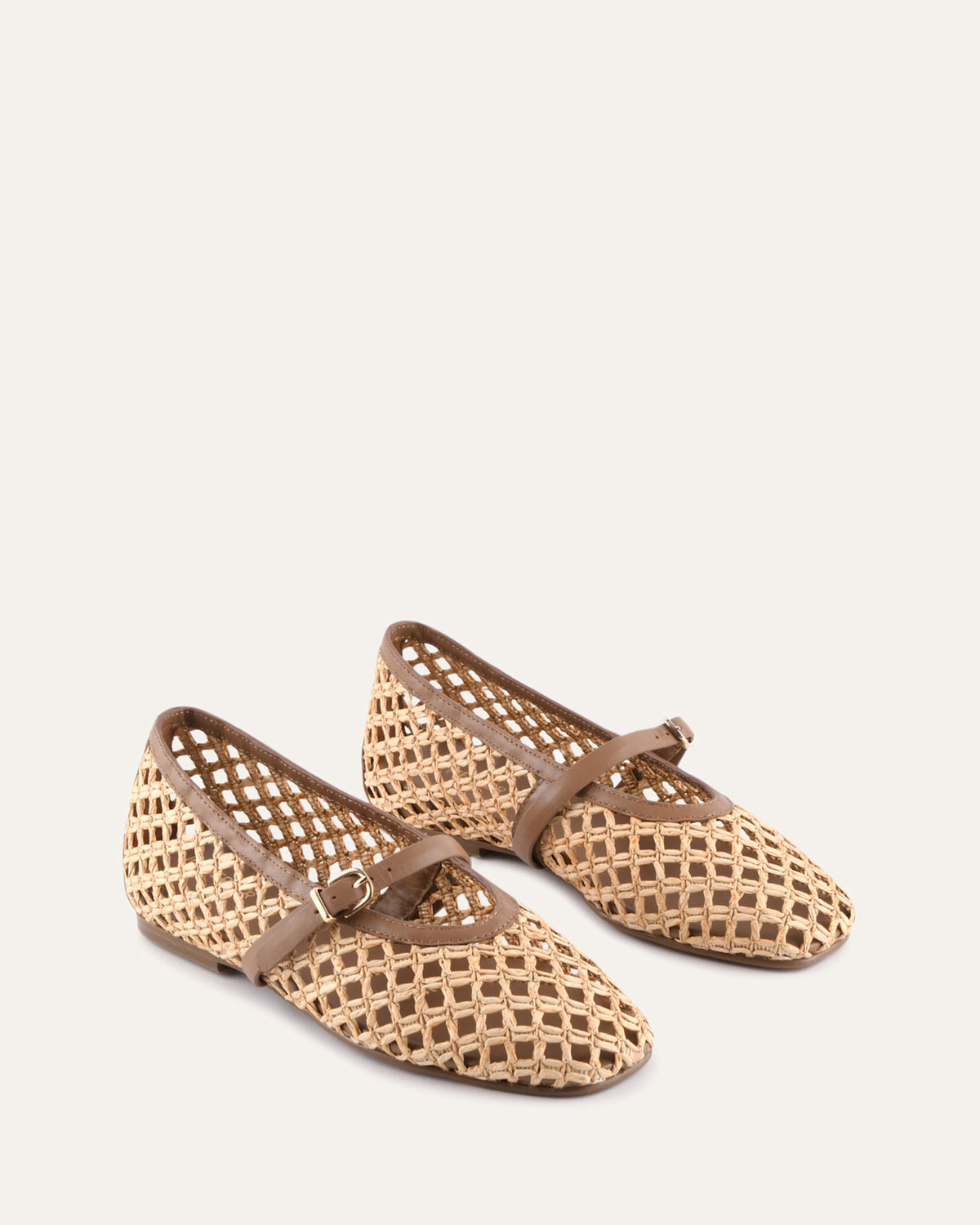 JOVA BALLET FLATS NATURAL RAFFIA