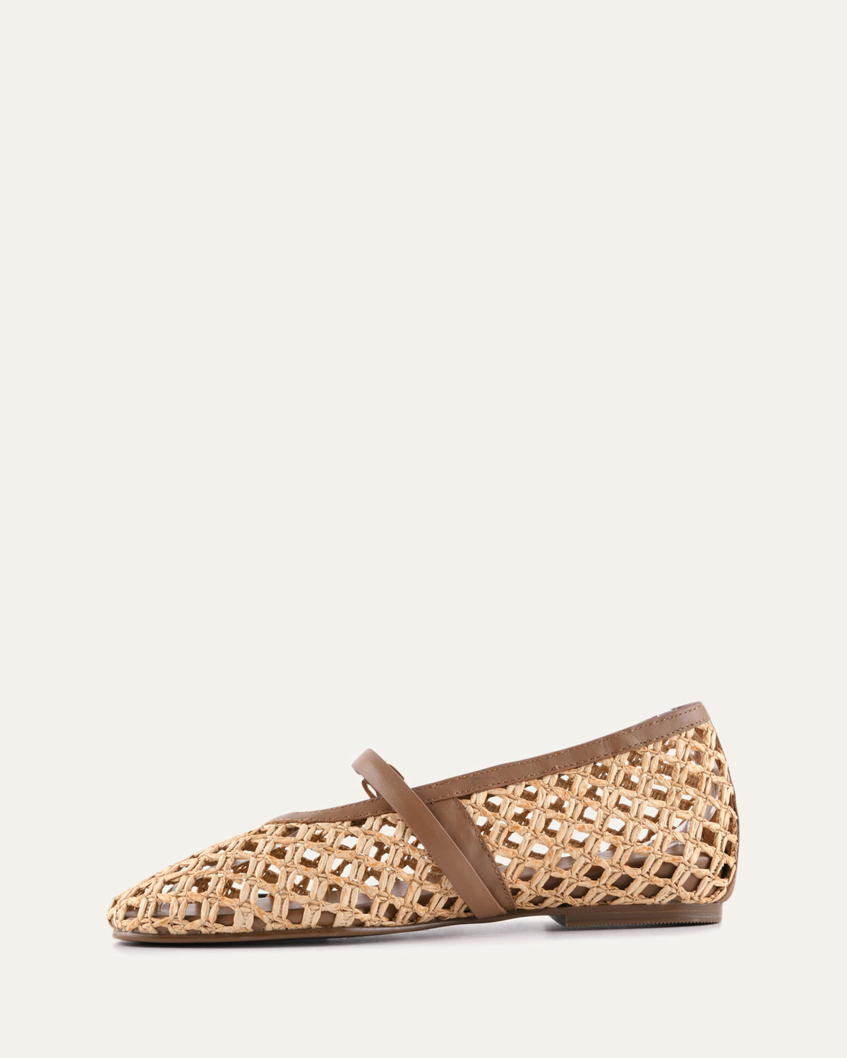 JOVA BALLET FLATS NATURAL RAFFIA